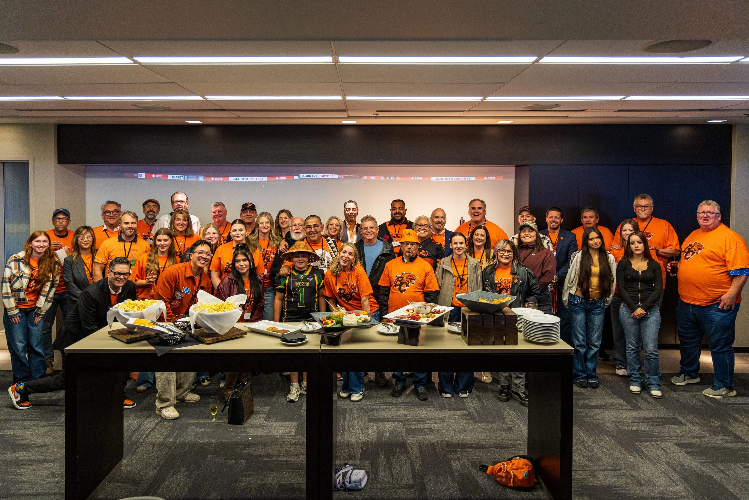  BC Lions staff and non-profit partners 