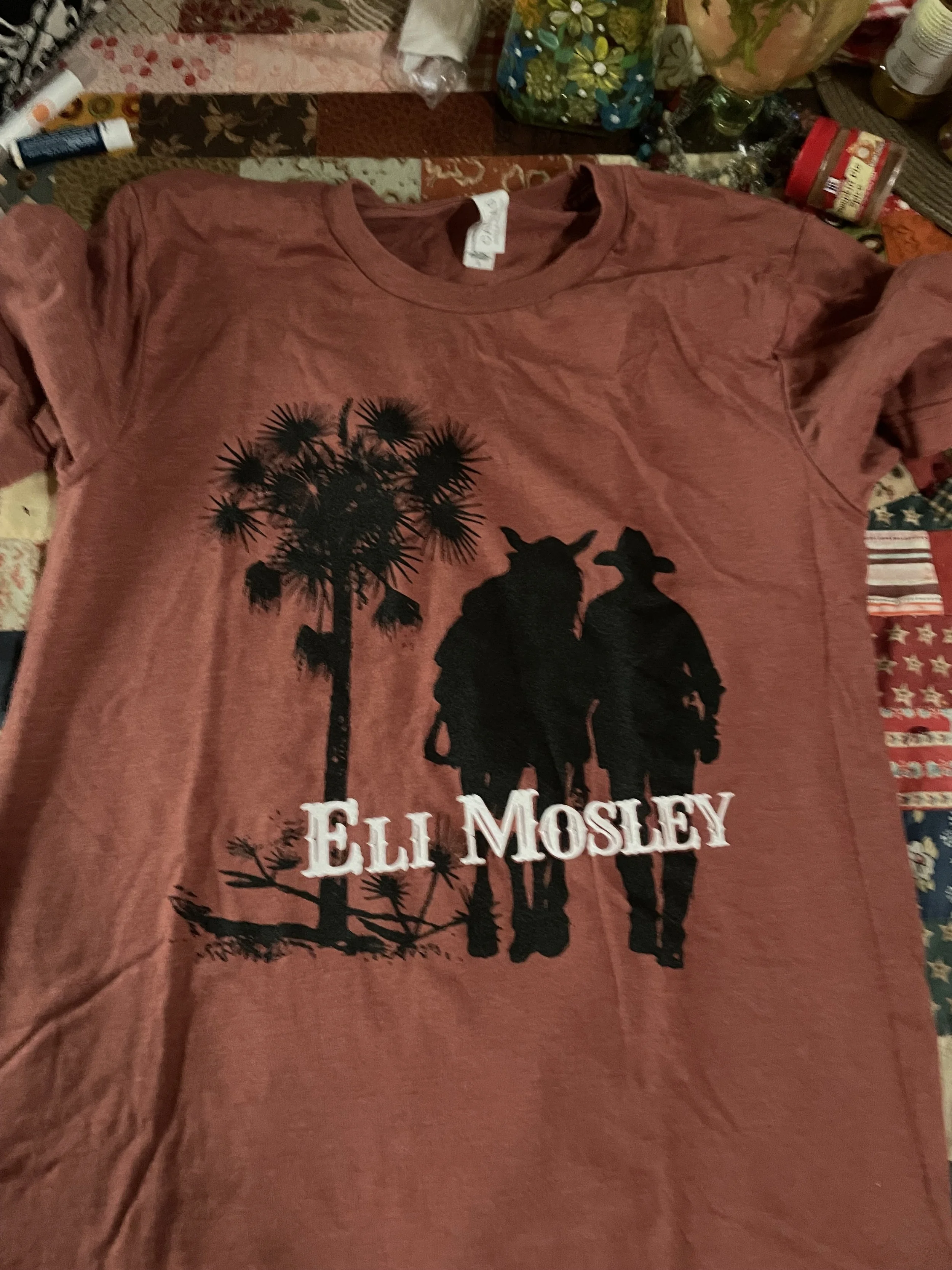 Eli and Horse Silhouette