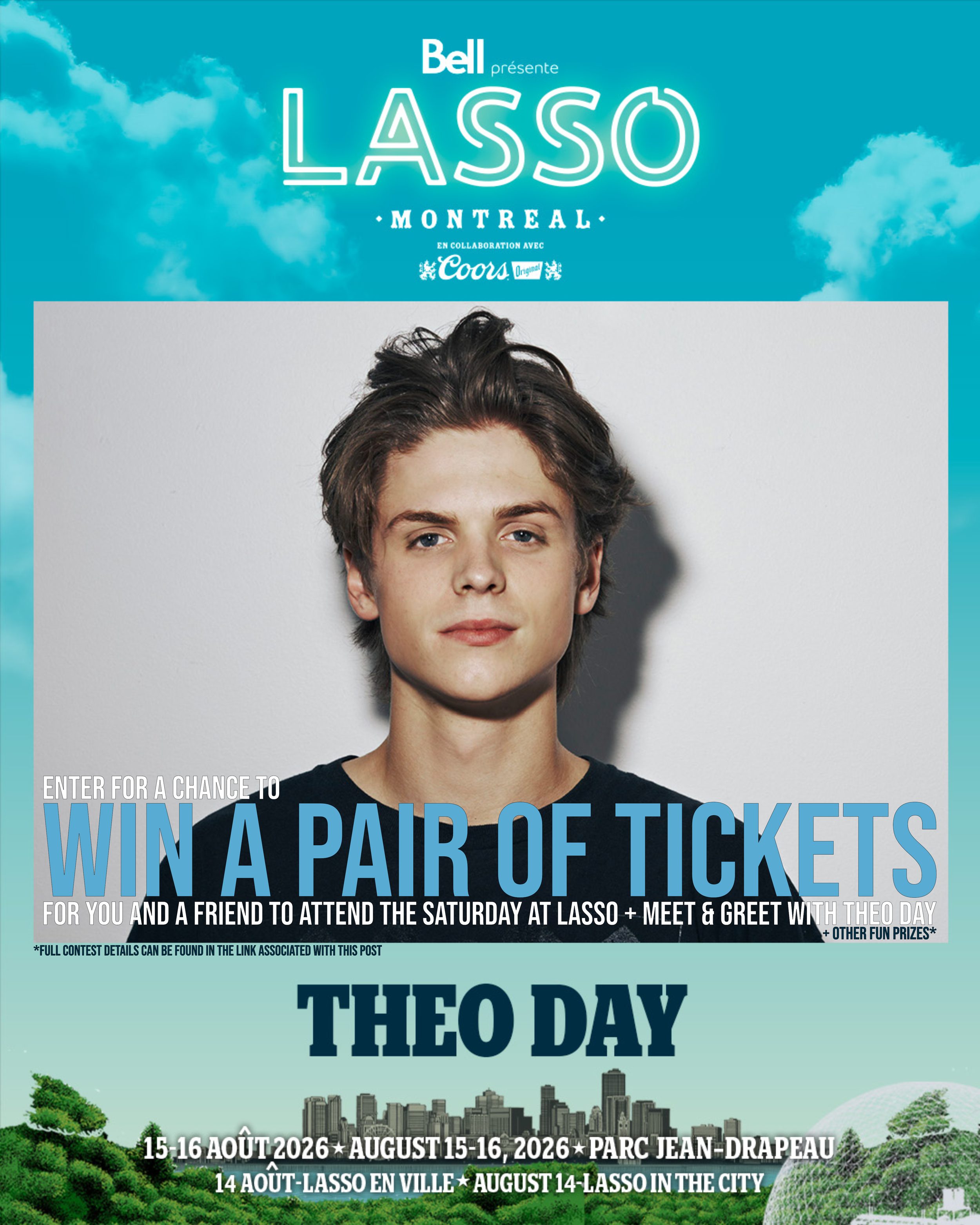Theo Day Announces LASSO Festival Giveaway: Win the Ultimate Fan Experience