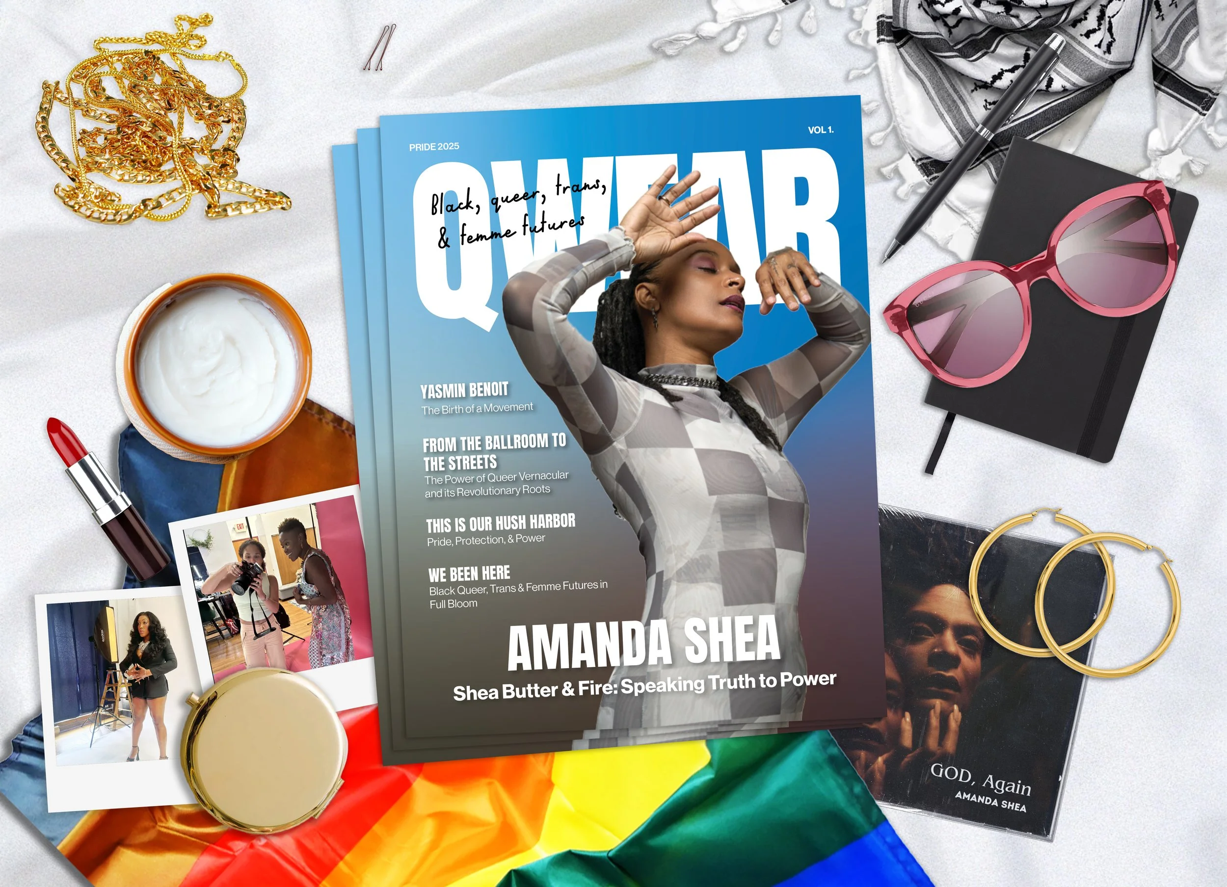 Amanda Shea Produces and styles Qwear Pride 2025 Zine