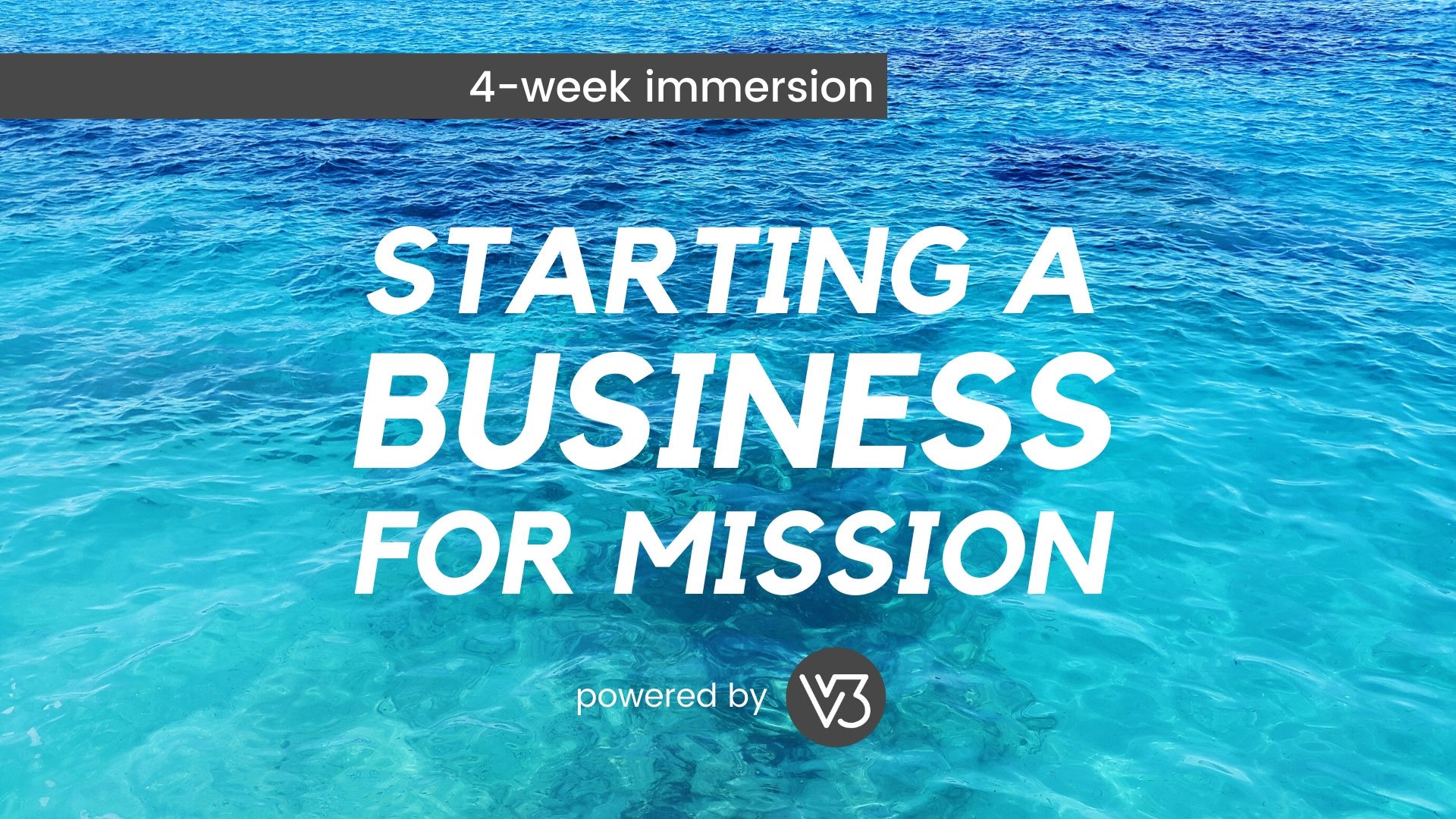 Starting a Business for Mission Immersion