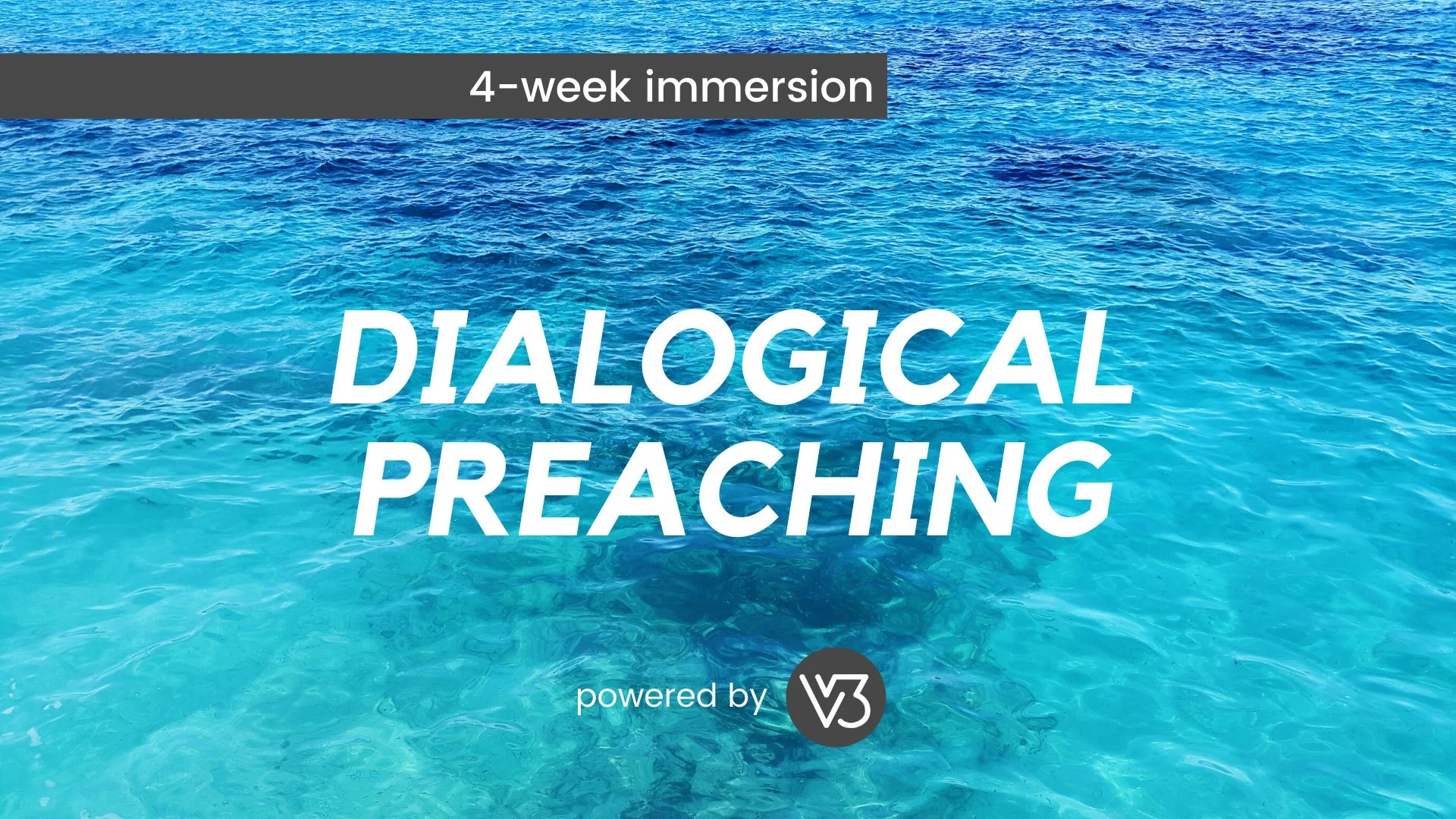 Dialogical Preaching Immersion