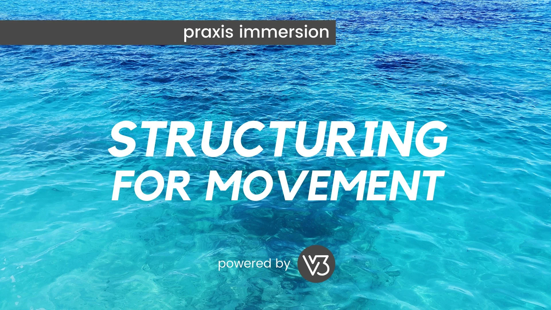 Structuring for Movement Immersion