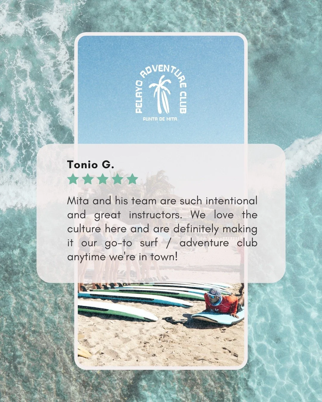 Intentional, welcoming, and always a good time. This is your go-to surf school in Punta Mita 🌊✨

#pelayoadventureclub #surfpunta #oceanadventures