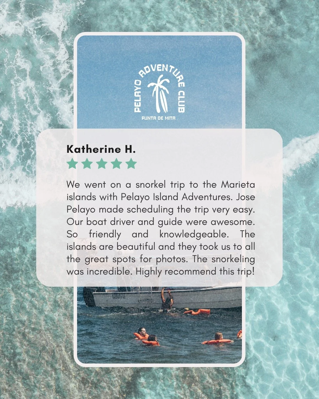 Call us for your next snorkel adventure! #pelayoadventureclub #puntamita #snorkeltrip