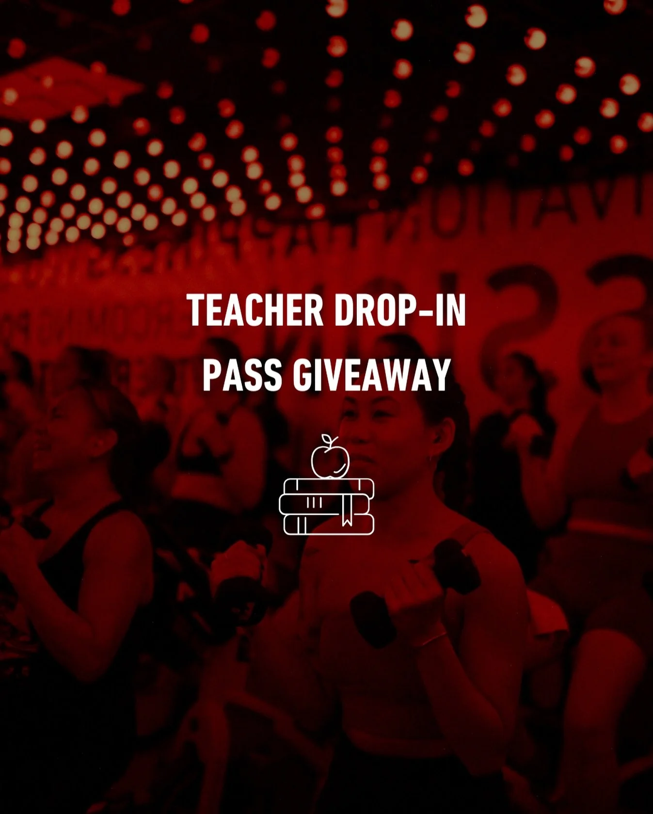 ✏️🍎 TEACHER PASS GIVEAWAY 🍎✏️ A generous rider purchased 5 passes to gift to a teacher in our Bikergang community. We will double the amount and giveaway another 10... so 15 Drop-In Passes to giveaway!⁠
⁠
15x Teachers to win x1 Drop-In Pass! Here a
