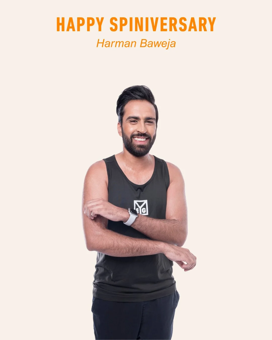 🎉🚲 𝟭𝟬 𝗬𝗘𝗔𝗥 𝗦𝗣𝗜𝗡𝗜𝗩𝗘𝗥𝗦𝗔𝗥𝗬: Harman Baweja 🚲🎉 @harmanbaweja_

Ride in his classes every:
🧡 Friday 9:30AM @ Jasper Ave

Let's all give some love in the comments below ⬇️