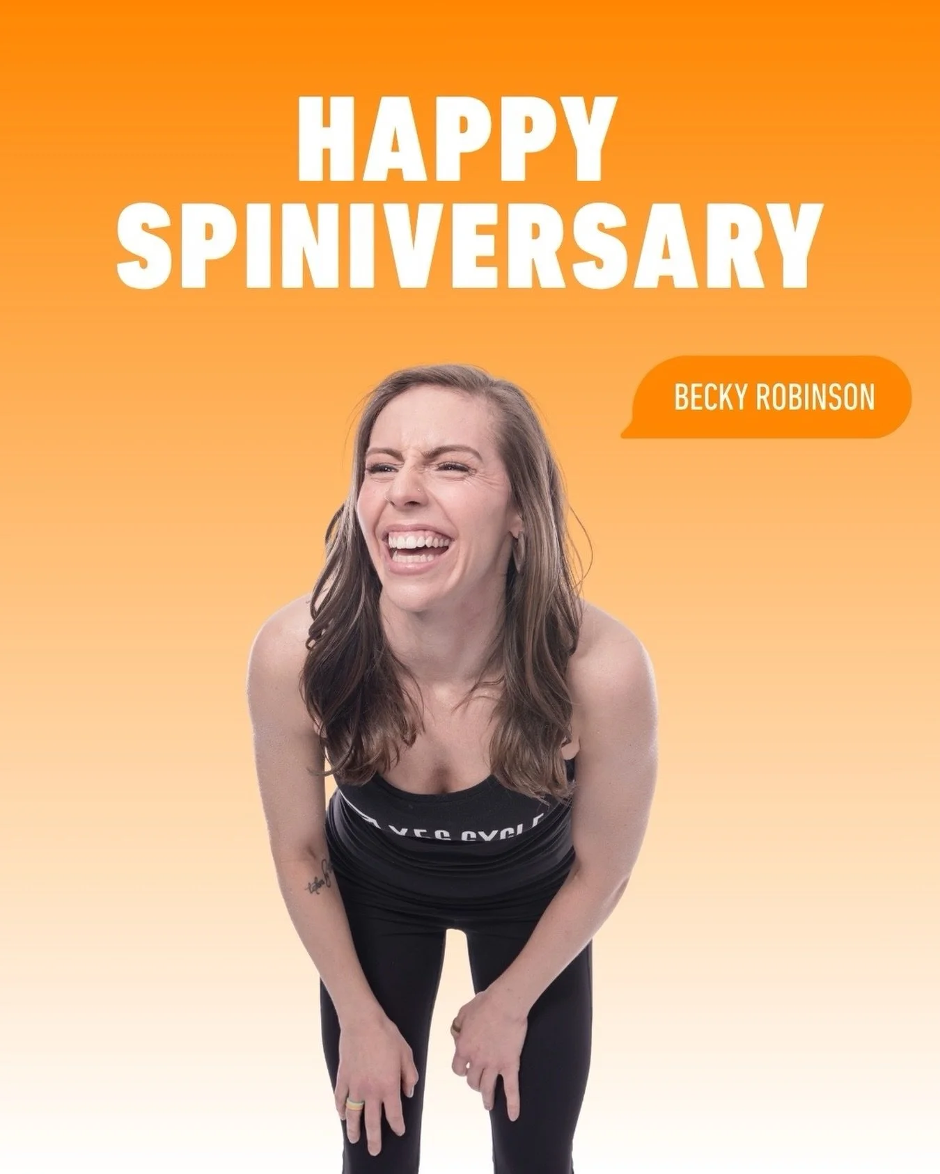 🎉🚲 𝟵 𝗬𝗘𝗔𝗥 𝗦𝗣𝗜𝗡𝗜𝗩𝗘𝗥𝗦𝗔𝗥𝗬: Becky Robinson 🚲🎉 @beckybojanglesrobinson
⠀⠀⠀⠀⠀⠀⠀⠀⠀
Ride in her classes every:
🧡 Thursday 9:30AM @ Jasper Ave
🧡 Saturday 9:30AM @ Jasper Ave
⠀⠀⠀⠀⠀⠀⠀⠀⠀
Let&rsquo;s all give some love in the comments below