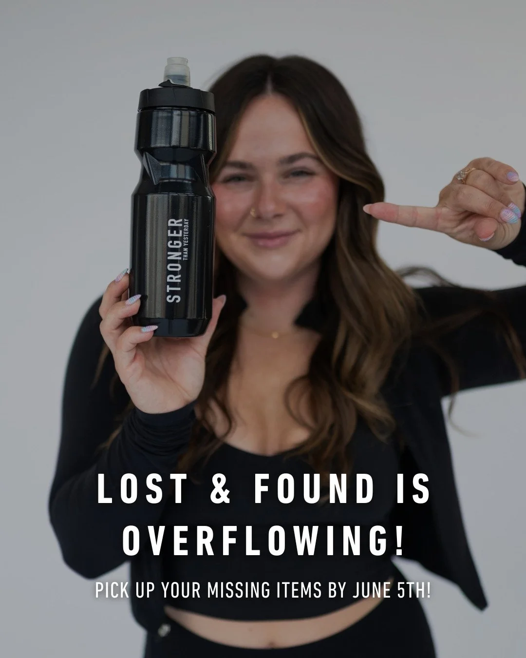 Our lost and found is overflowing with water bottles, hoodies, and lots more! ✨ If you&rsquo;ve left something behind, now&rsquo;s the time to claim it.⁠
⁠
We&rsquo;ll be donating all unclaimed items on June 5th, so swing by the front desk and check 