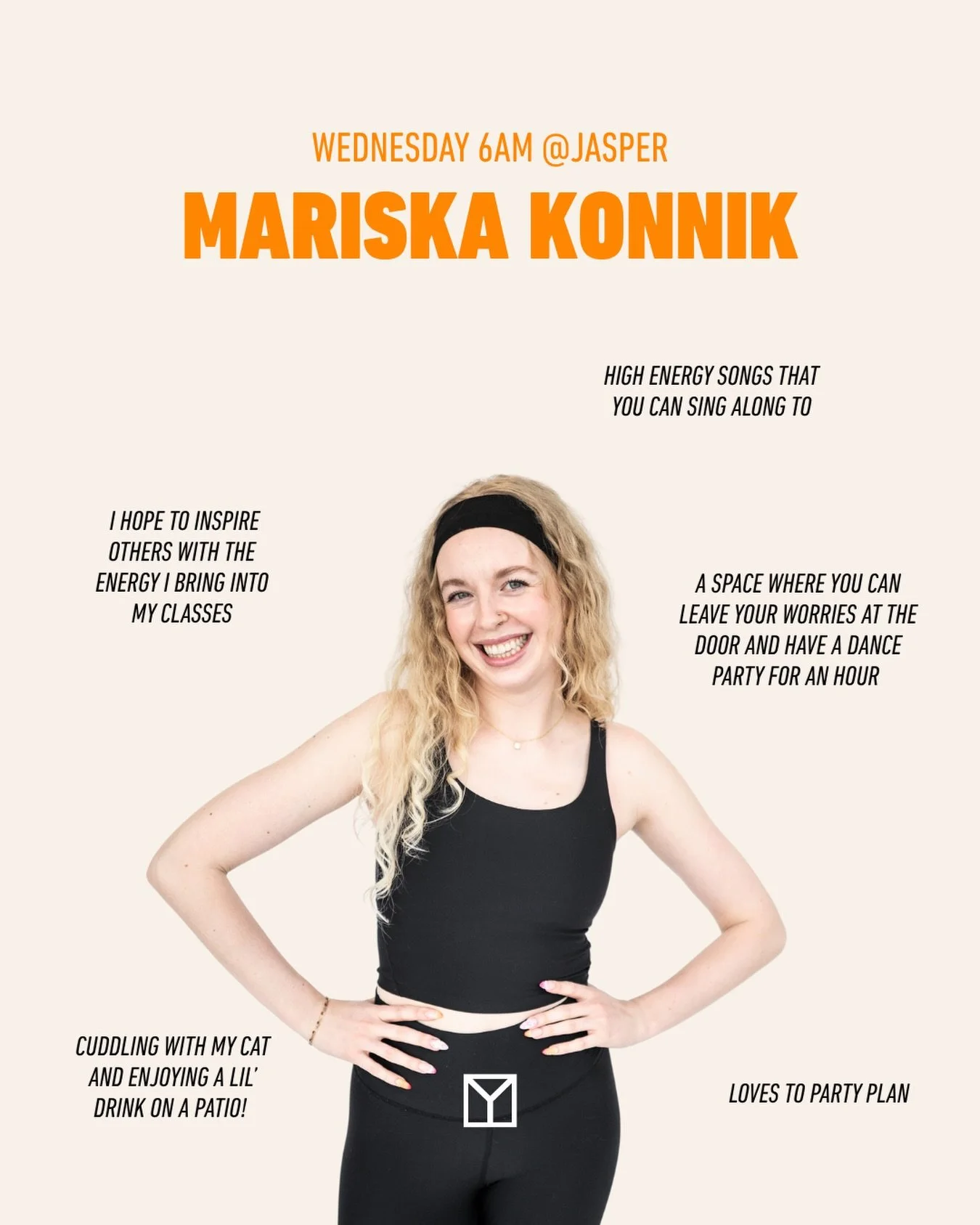 Meet Mariska Konnik 🧡🚲@mariskakonnik #NewMotivator⁠
⁠
&ldquo;A space where you can leave your worries at the door and have a dance party for an hour (regardless of what time of day it is)!&rdquo;⁠
⁠
&ldquo;This community is such an inspiration to m