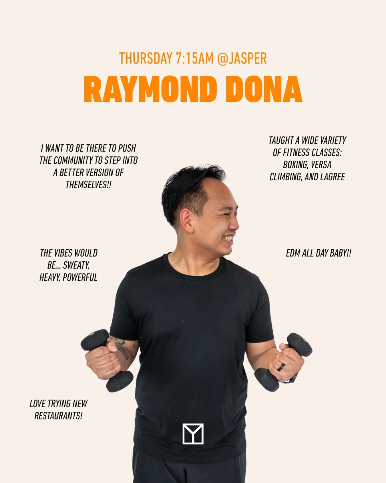 Meet Raymond Dona 🧡🚲@Raymonddona_ #NewMotivator⁠
⁠
&ldquo;The vibes would be&hellip; Sweaty, Heavy, Powerful.&rdquo;⁠
⁠
&ldquo;My reason I&rsquo;m on the podium&hellip; I want to be there to push the community to step into a better version of thems