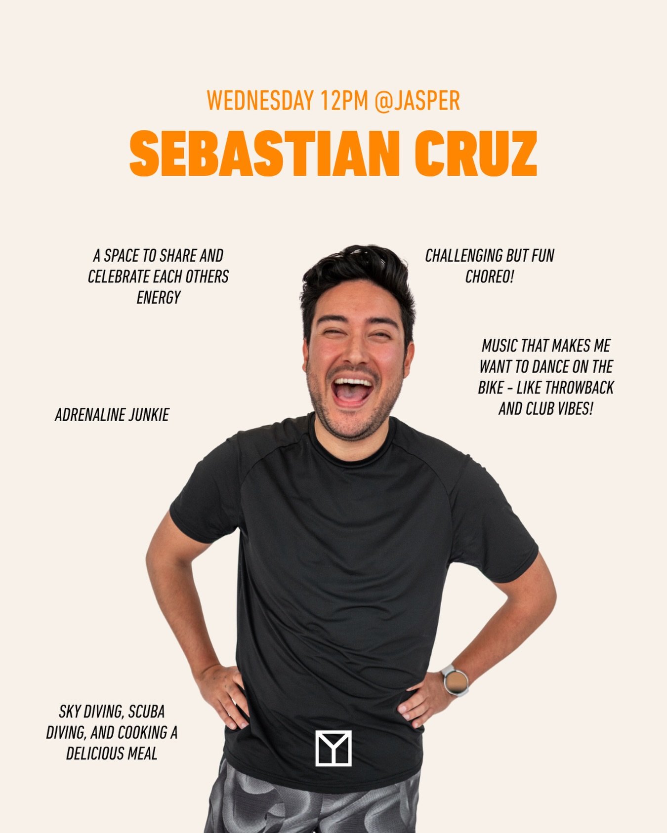 Meet Sebastian Cruz 🧡@Sebsmagickalworld 🚲#NewMotivator⁠
⁠
&ldquo;The vibe is sacrificial; we leave the past behind, challenge ourselves and become renewed. The class will always start off with fundamentals and finish with challenging but fun choreo