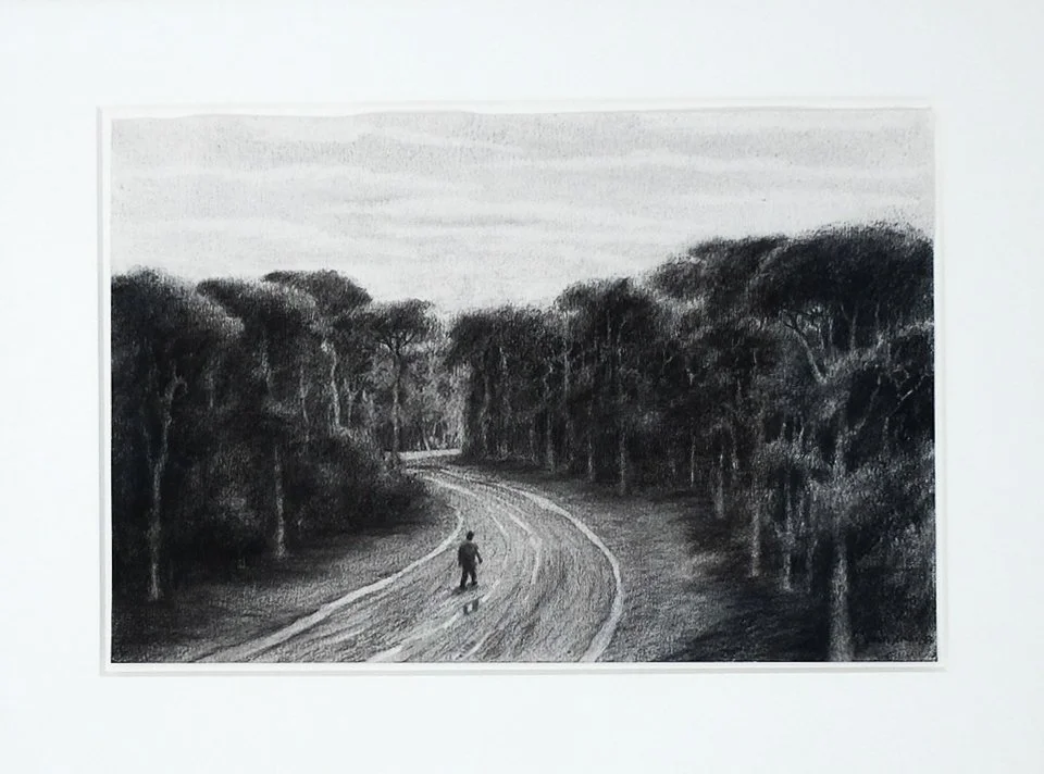 Tomas Sanchez Camino y caminante 1998 pencil paper
