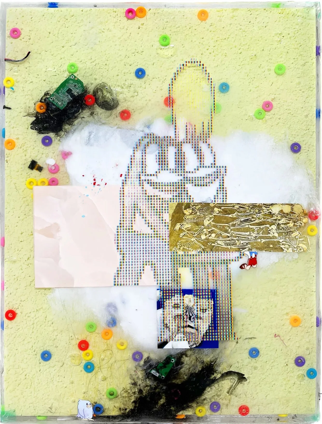 Ben Bertocci Promession VII 2022 oil plastic entombed canvas