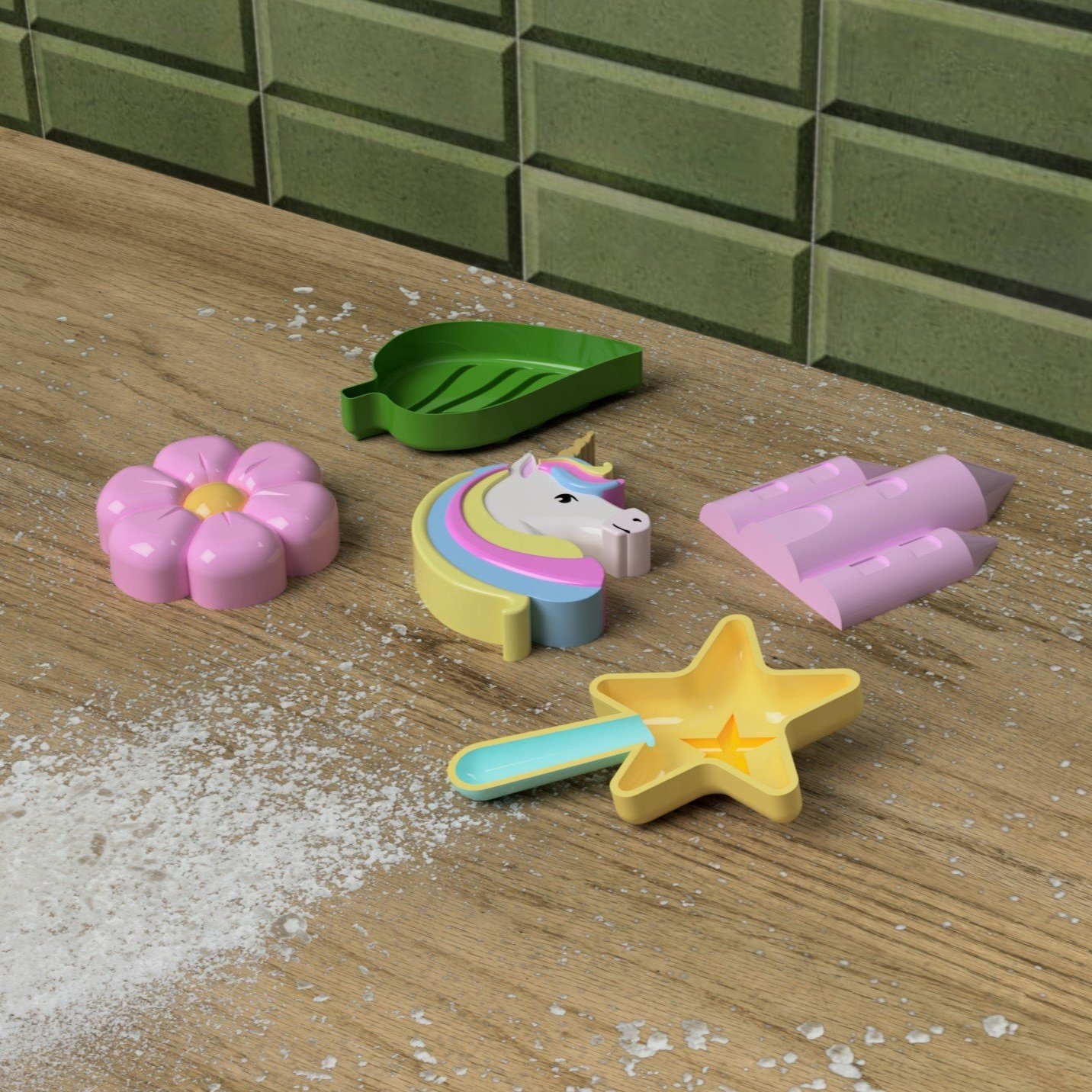 An image of flour castles