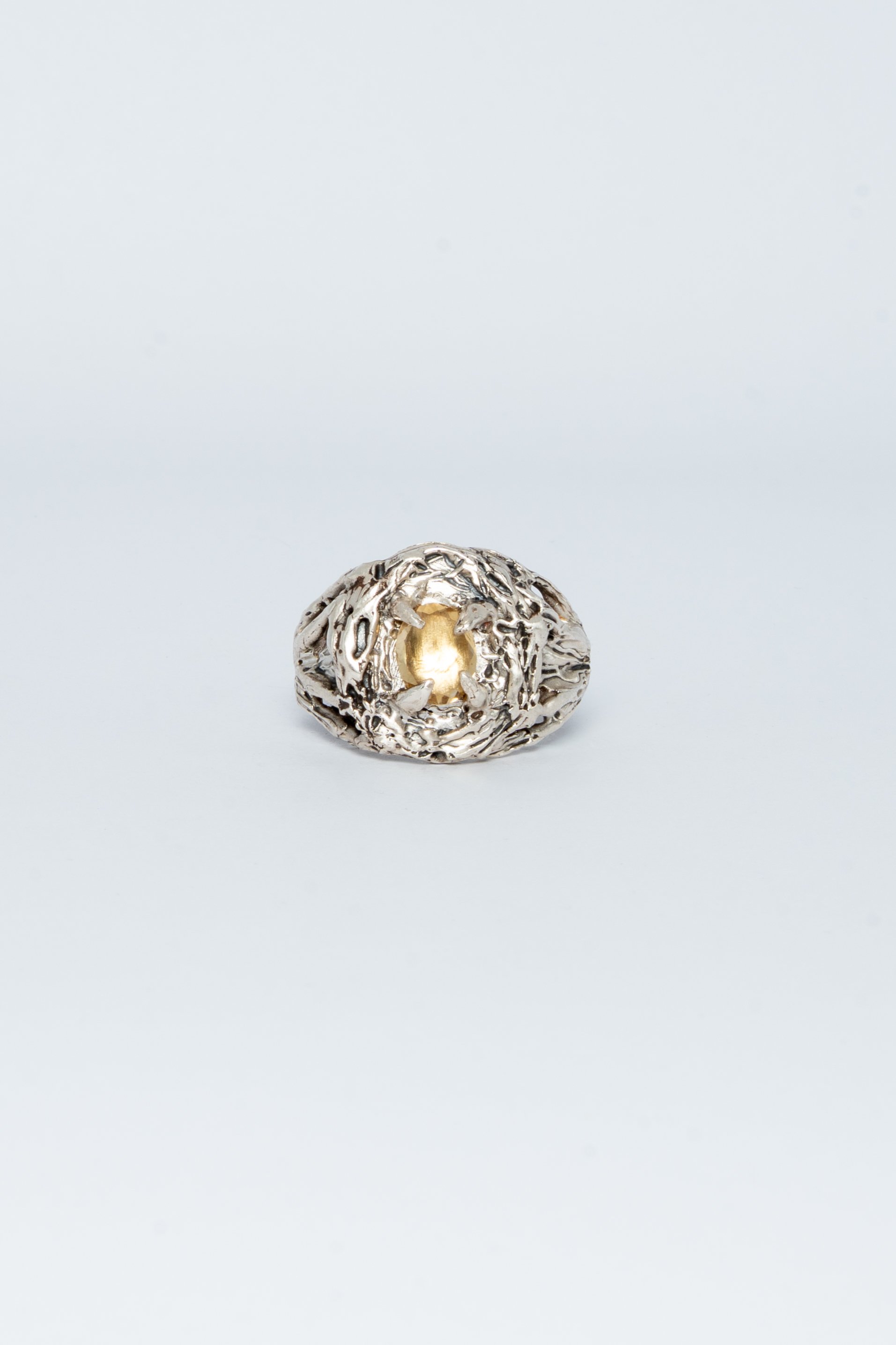 Citrine fire ring