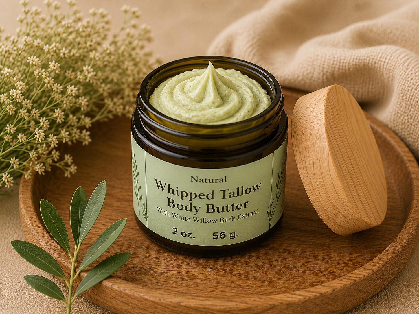 Whipped Grass-Fed Tallow Body Butter