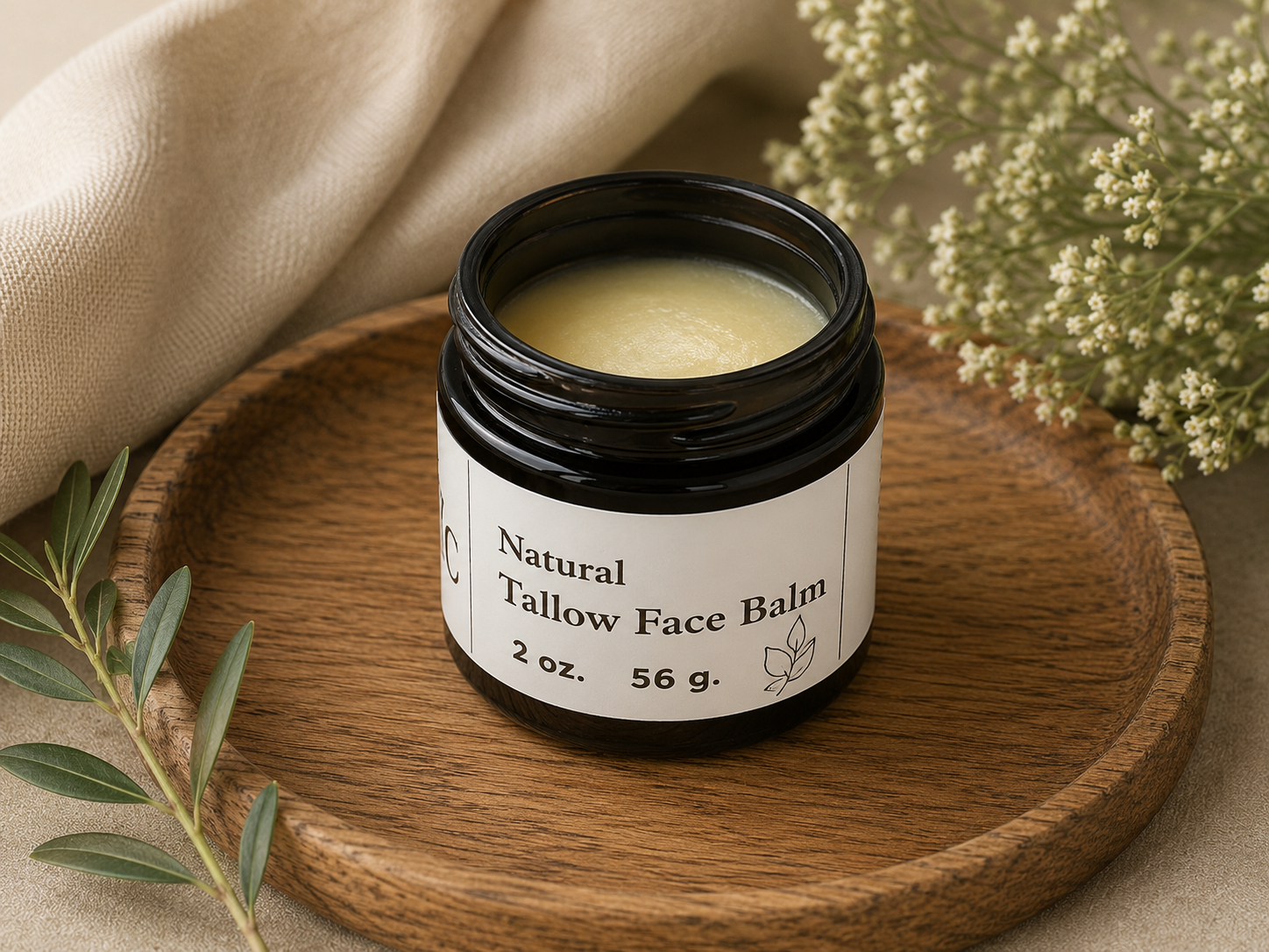 Natural Grass-Fed Tallow Face Balm