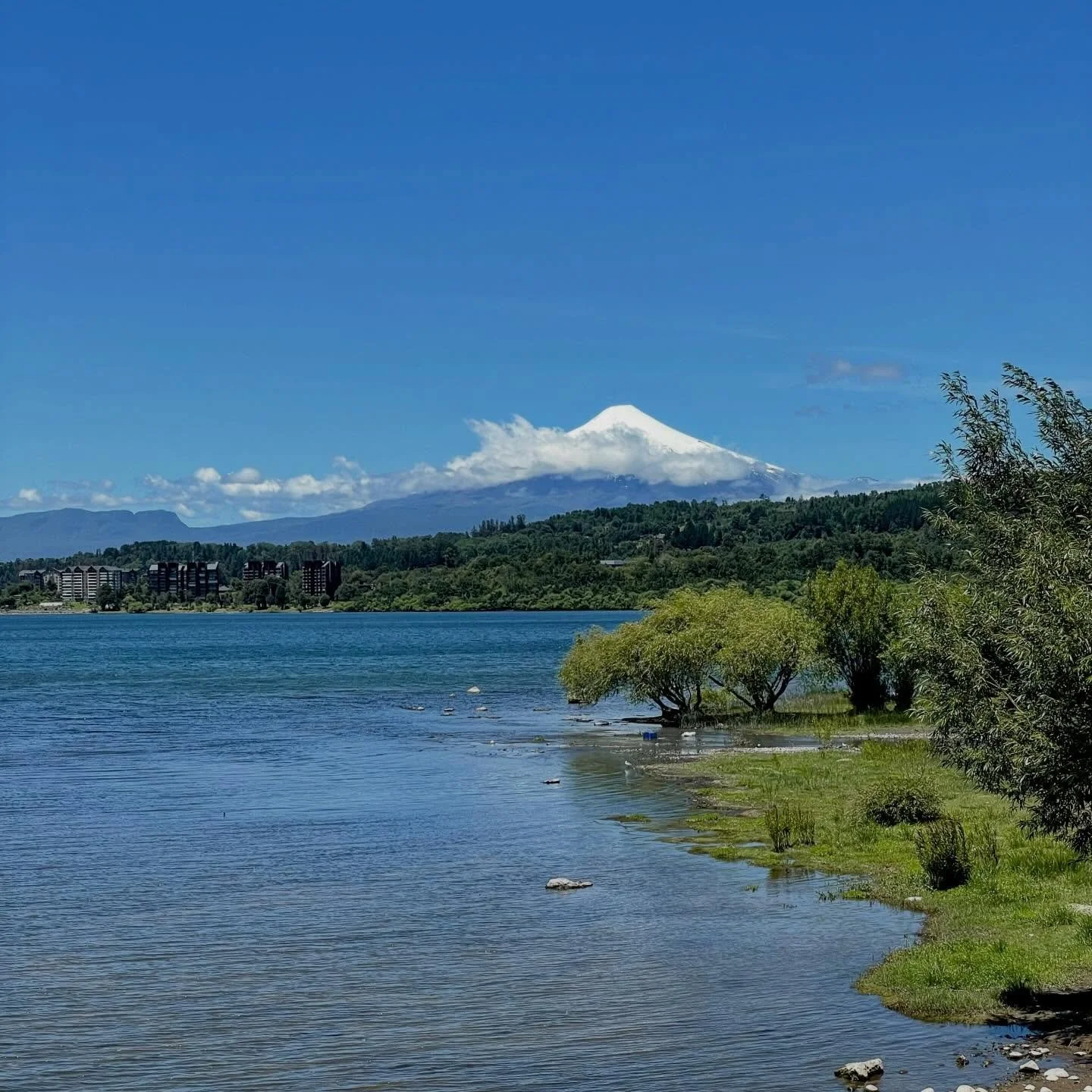Puc&oacute;n and her beautiful volcano/mountains
