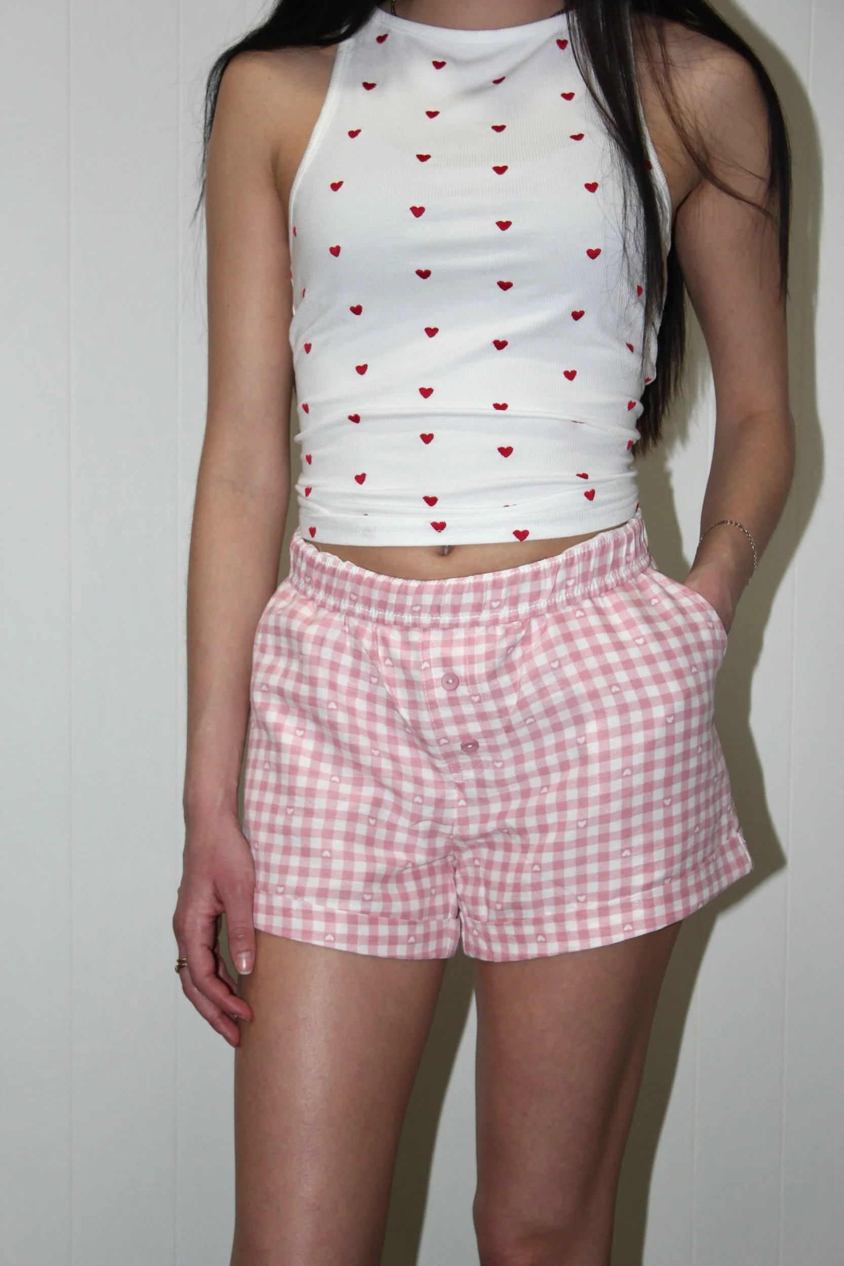 Pink Heart Boxer Shorts