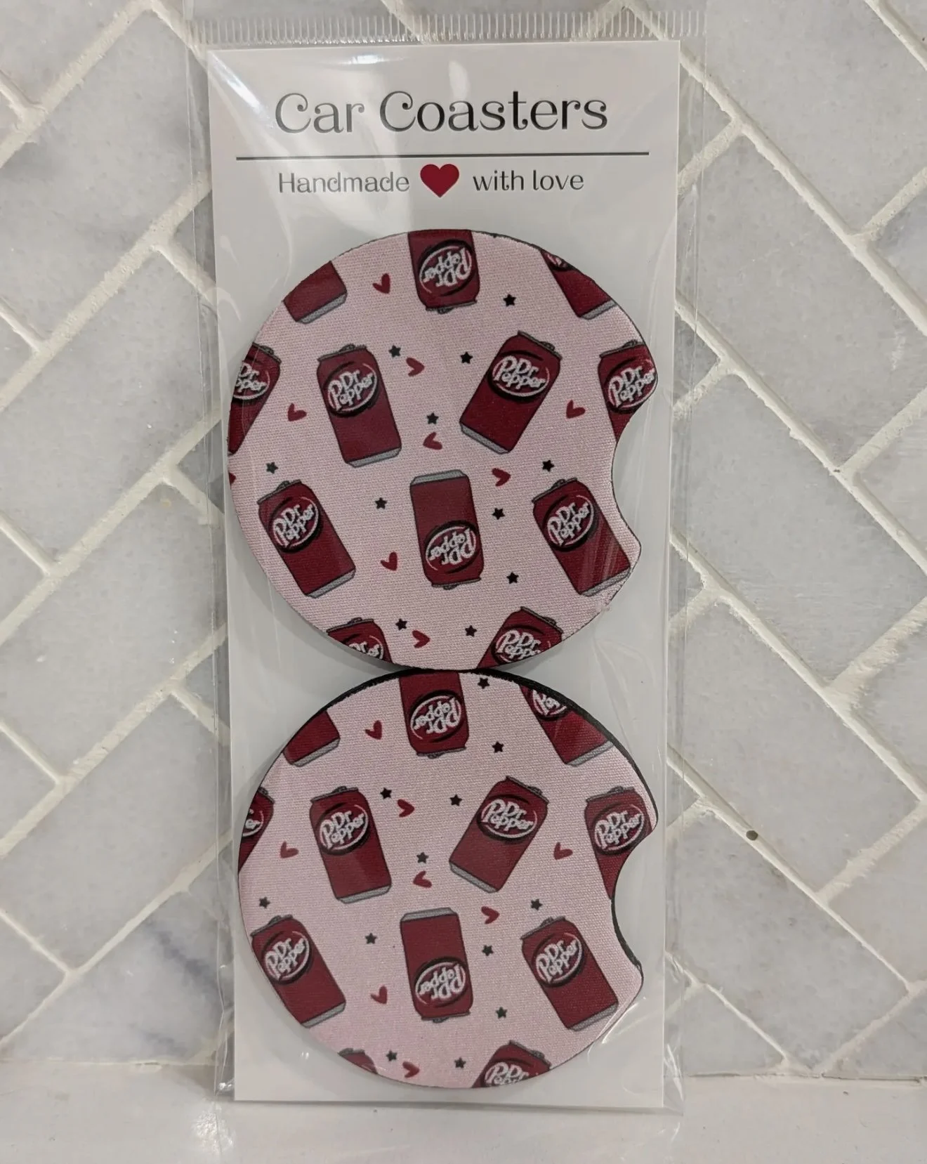 Dr Pepper Car Coasters