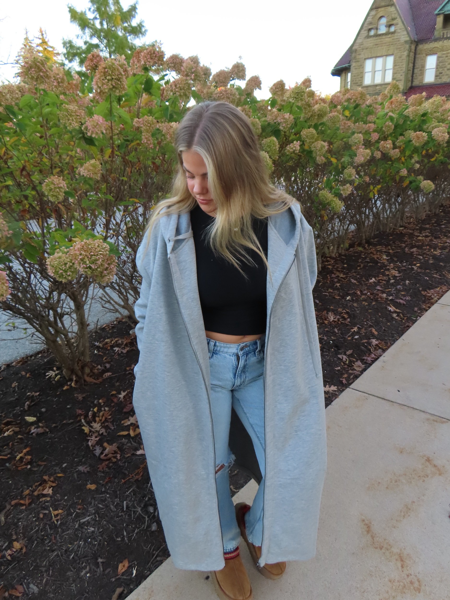 Gray Zip Up Jacket