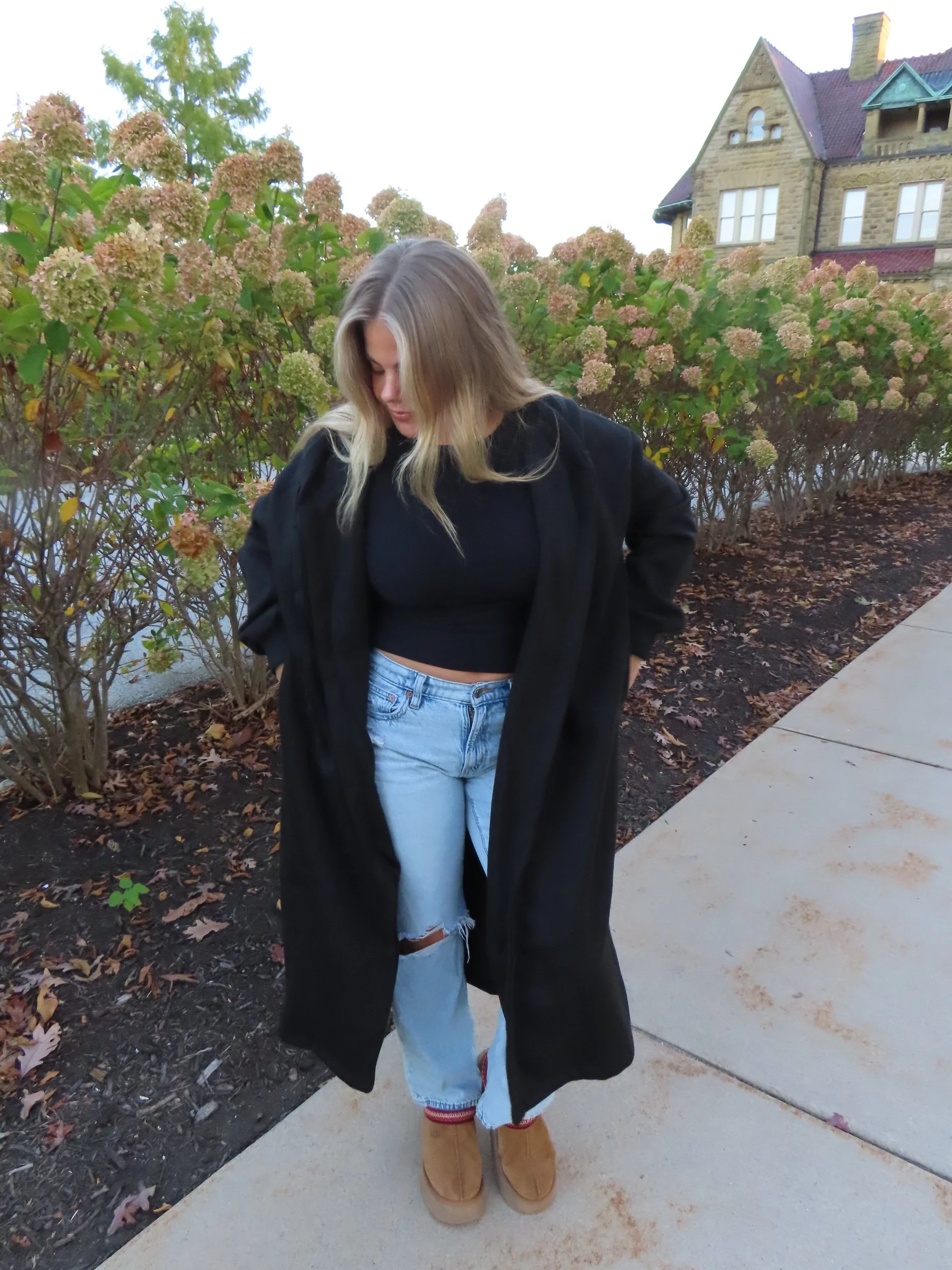 Black Open Jacket