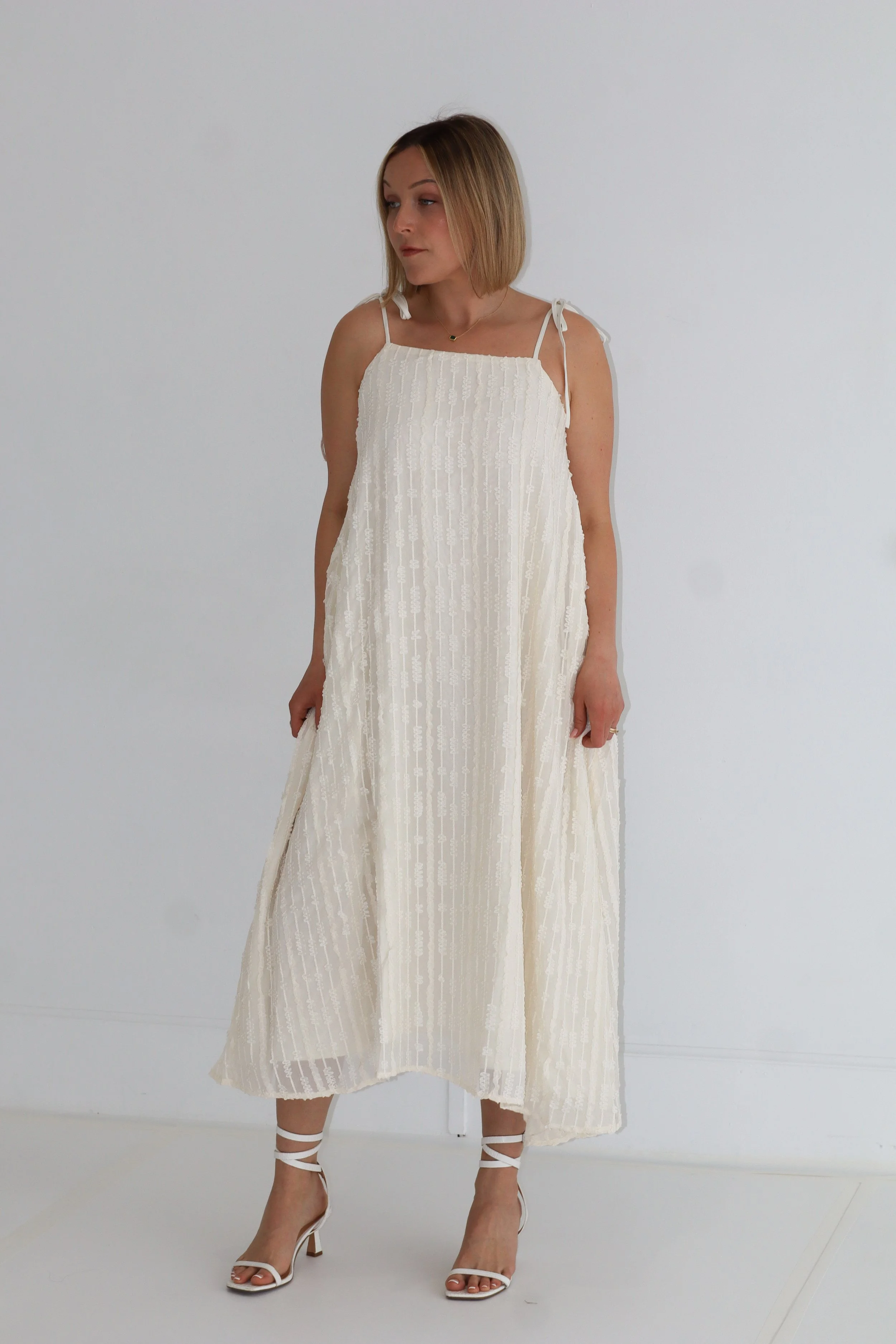 Maxi Dress with Tie Straps