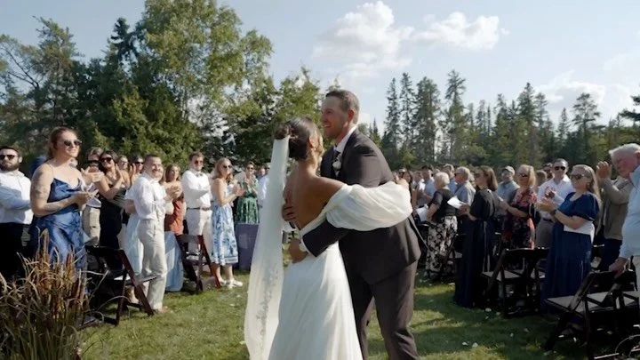 One week married! Cheers to Emily &amp; Trace, who tied the knot last week in the breathtaking Voyageurs National Park, surrounded by all their favorite people. They even found time to cast a few lines on their big day &mdash; now that&rsquo;s love &