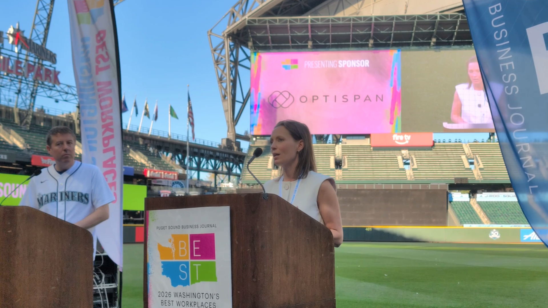 Dr. Nicki Byrne with the Puget Sound Business Journal