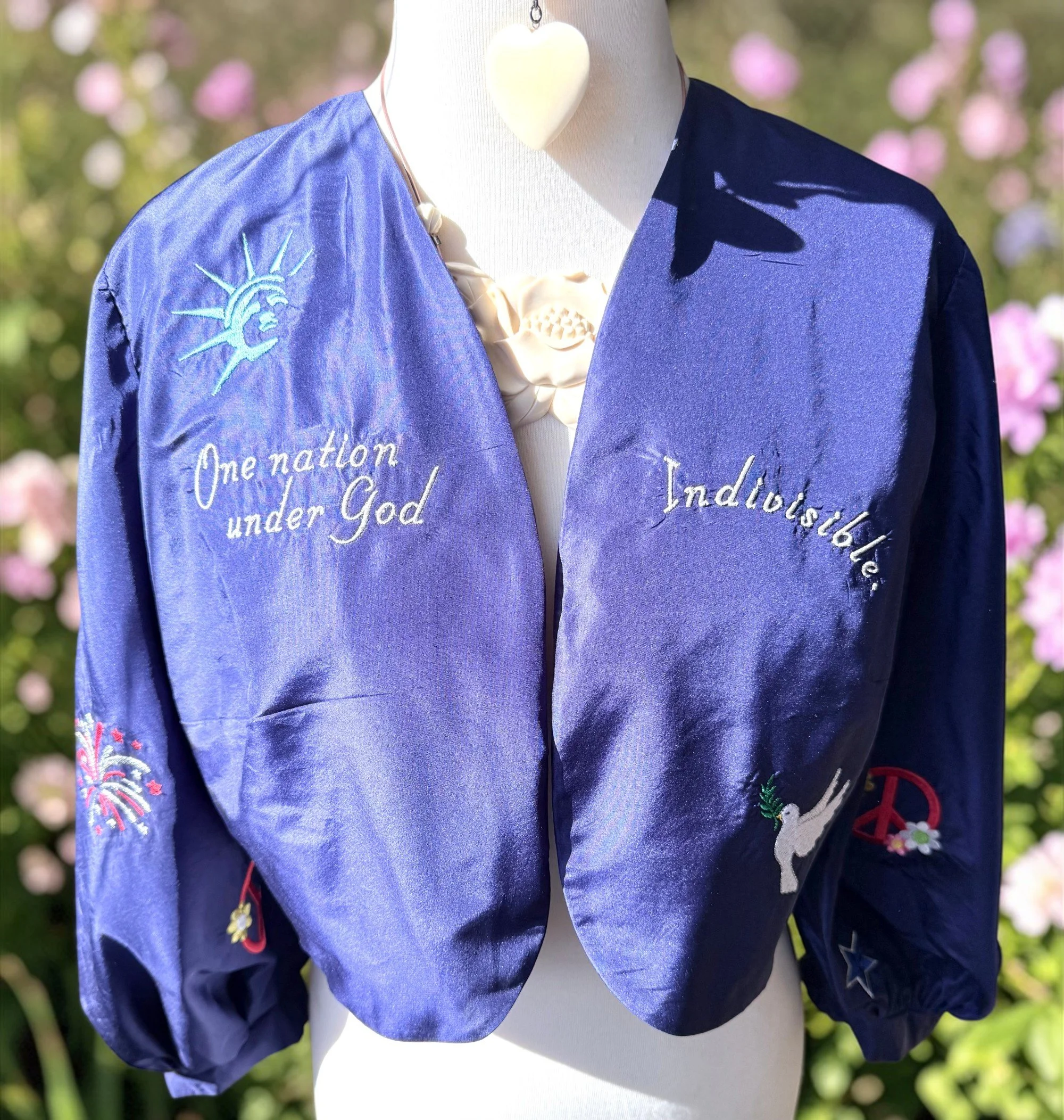 spiritual ceremonial clothing for women bolero worn in natural setting