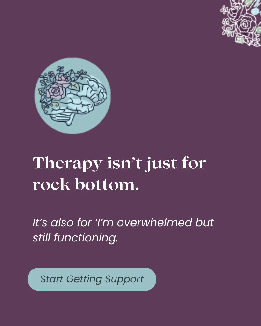 Myth: &ldquo;You only go to therapy when things are really bad.&rdquo; 🚨⁠
Truth: Therapy can support you through everyday stress, life transitions, and building healthier relationships&mdash;not just rock-bottom moments. 💛⁠
⁠
You deserve support be