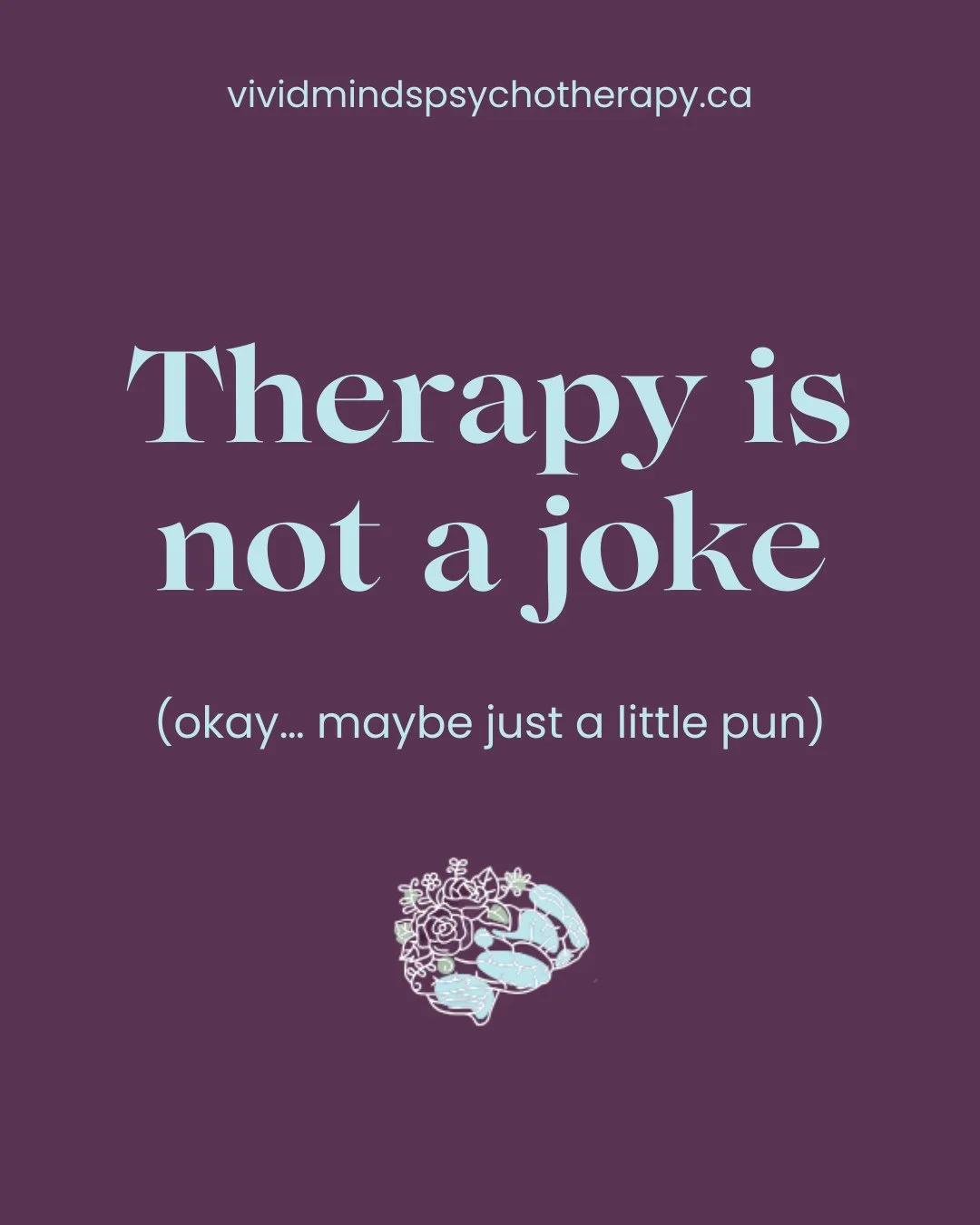 Therapy is not a joke 😏 (okay&hellip; maybe just a little April Fools pun).⁠
⁠
On a day when everything is about pranks and punchlines, your mental health still deserves to be taken seriously. Your feelings aren&rsquo;t &ldquo;too much,&rdquo; &ldqu
