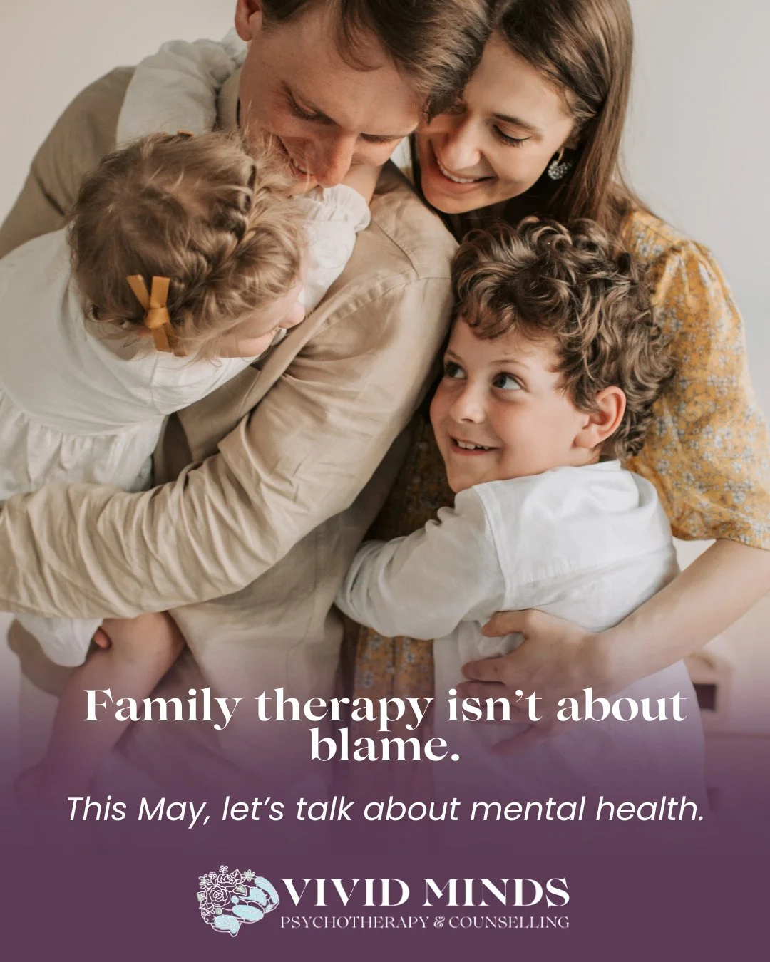 The Myth: Family therapy is about blame.⁠
⁠
Family therapy isn&rsquo;t about pointing fingers. ☝️ It&rsquo;s about understanding patterns, improving communication, and creating a space where everyone&rsquo;s experience is heard&mdash;especially durin