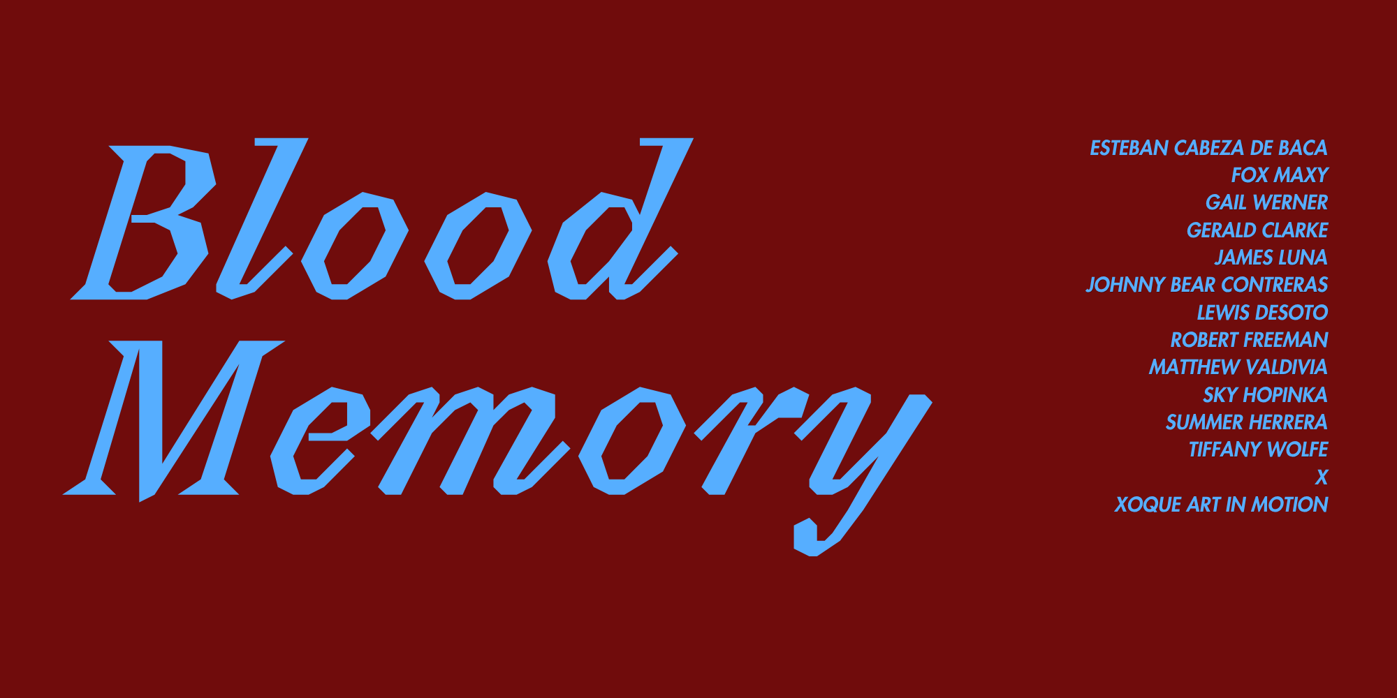 Blood Memory