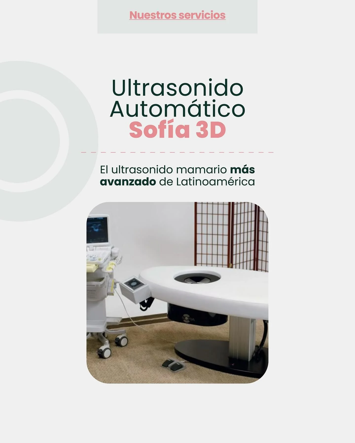 Ultrasonido Autom&aacute;tico Sof&iacute;a 3D, detecci&oacute;n temprana m&aacute;s c&oacute;moda y precisa.

&iexcl;Si tienes m&aacute;s dudas, ac&eacute;rcate con nosotros!
👉🏼81 1734 2030 / 81 8333 4185 📍Hidalgo 2315 Col. Obispado Mty, N.L