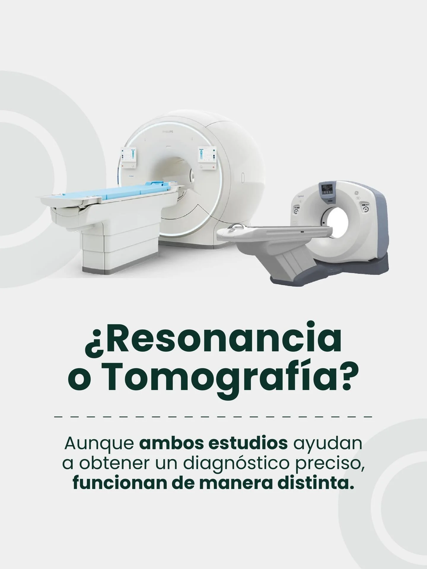 &iquest;Resonancia o tomograf&iacute;a?

Ambos estudios brindan informaci&oacute;n valiosa, pero cada uno funciona distinto y se usa seg&uacute;n lo que tu m&eacute;dico necesite investigar.

En CDR te orientamos para elegir la opci&oacute;n adecuada