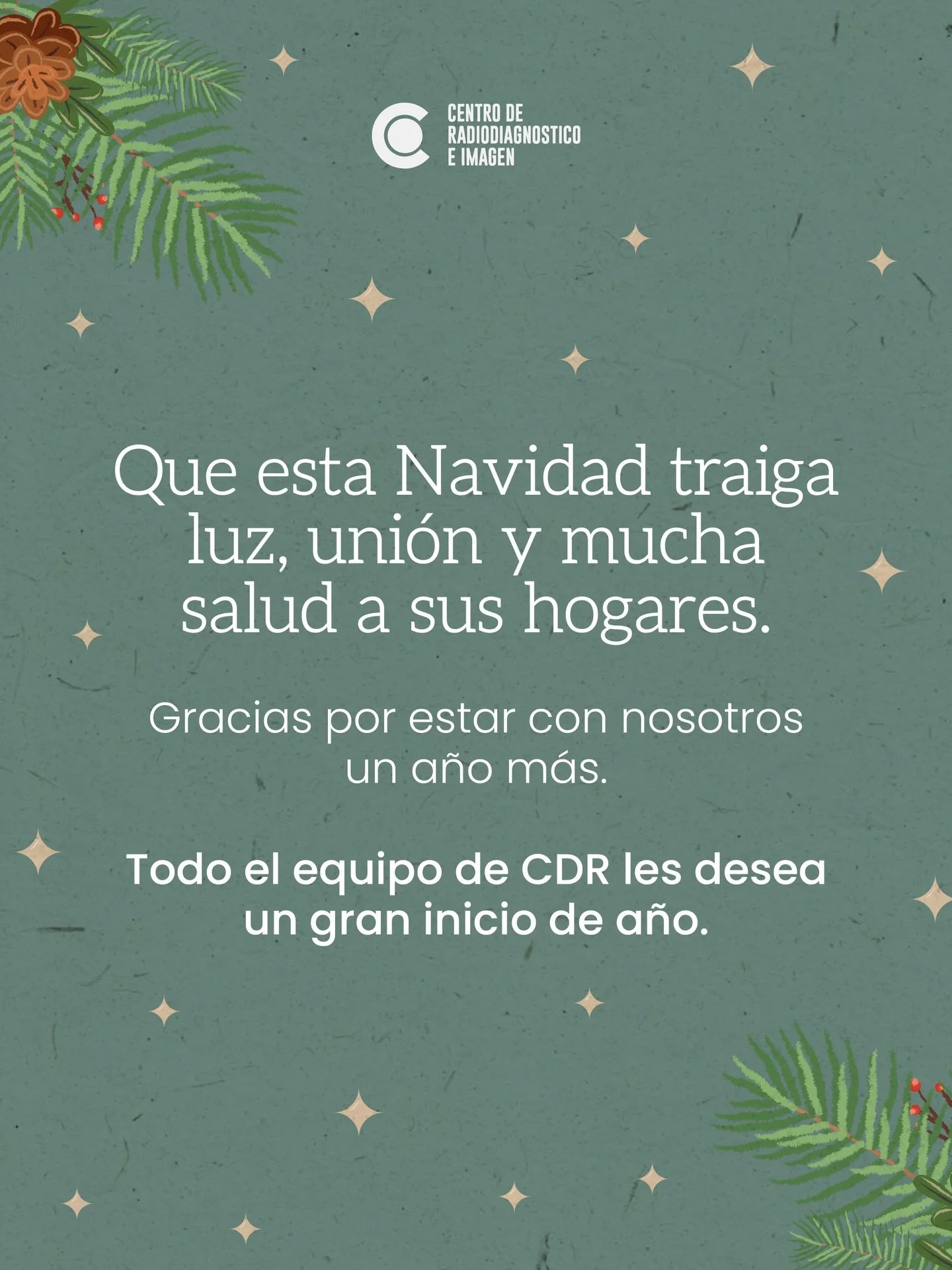 Todo el equipo de CDR les desea una Feliz Navidad y un excelente inicio de a&ntilde;o.
👉🏼81 1734 2030 / 81 8333 4185 📍Hidalgo 2315 Col. Obispado Mty, N.L