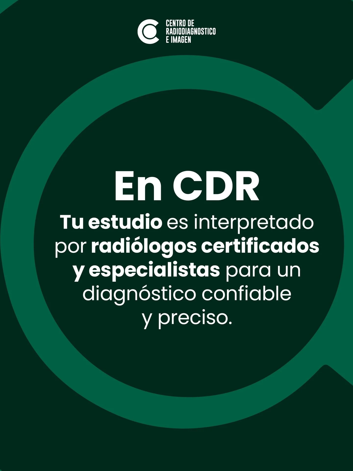 En CDR, tus estudios son interpretados por radi&oacute;logos certificados y especialistas, para ofrecerte un diagn&oacute;stico confiable y preciso.

👉🏼81 1734 2030 / 81 8333 4185 📍Hidalgo 2315 Col. Obispado Mty, N.L
