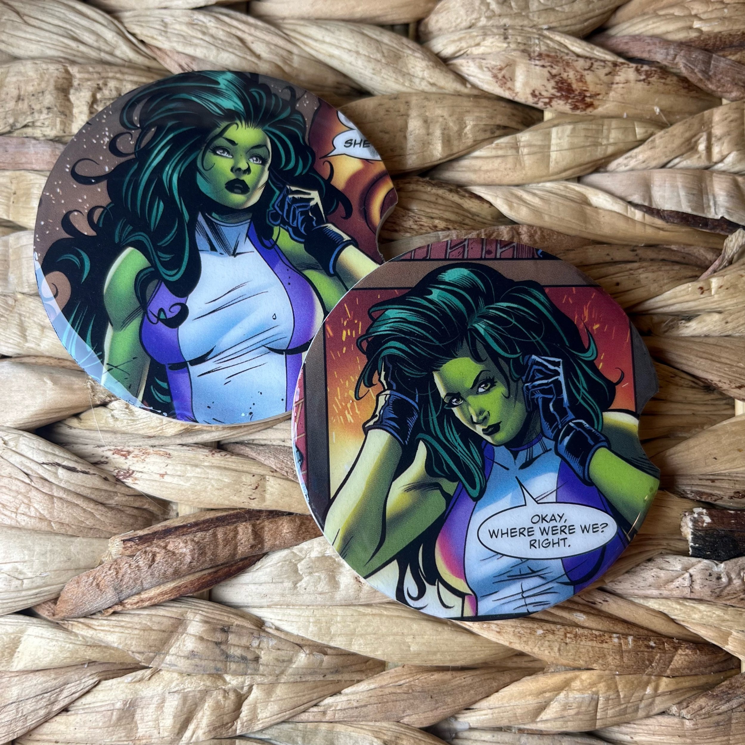 She Hulk Car Coasters