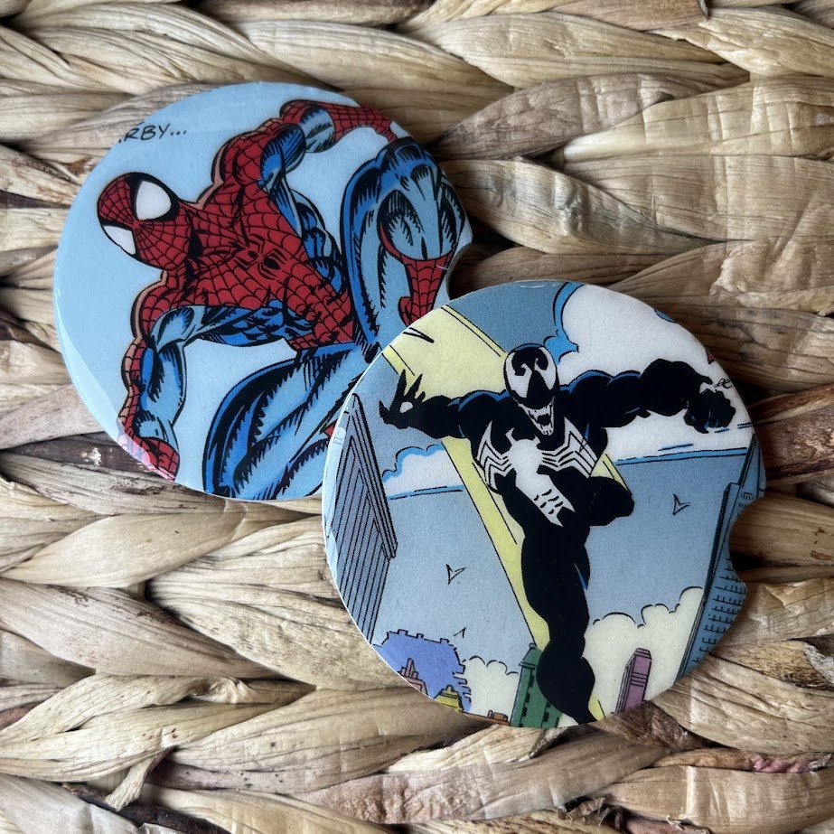 Spidey & Venom Car Coasters