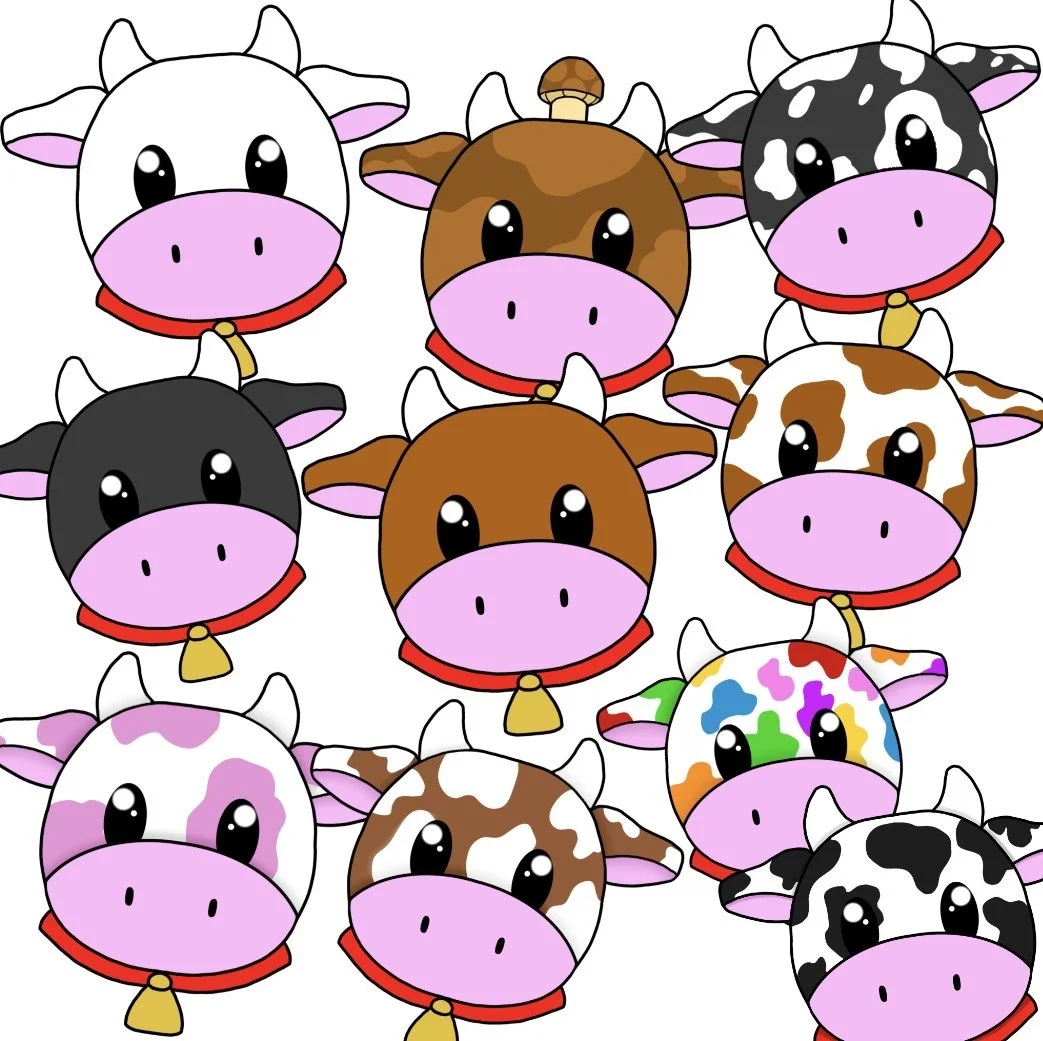 Cow Stickers