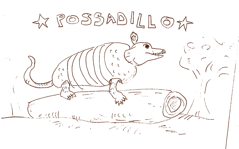A hand drawn illustration of the waverly possadillo