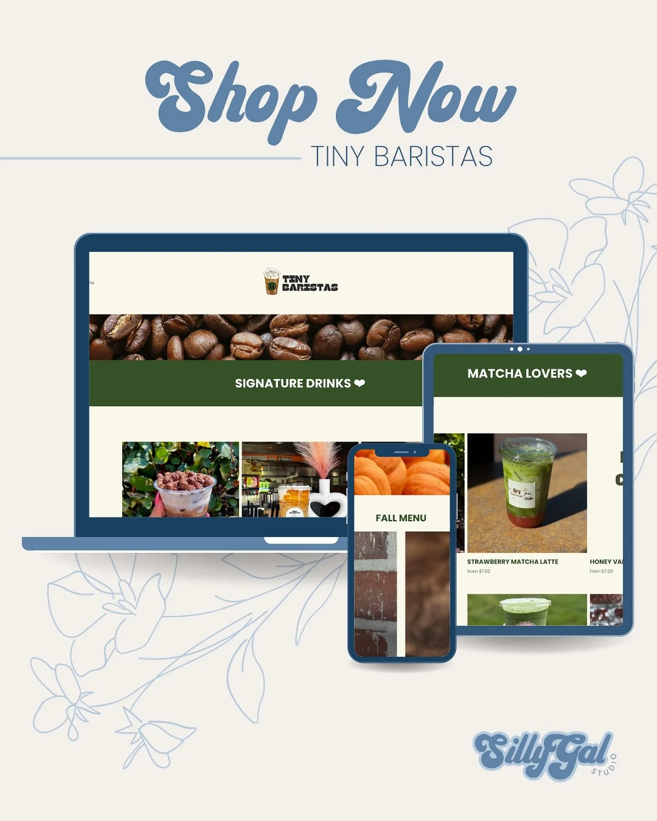 I had the honor of working with Tiny Baristas on their website and it was so fun! Shop their delicious drinks and treats today at www.thetinybaristas.com
.
#coffee #cafecito #smallbusiness #boutiquecoffee #cutecoffee #webdesigner