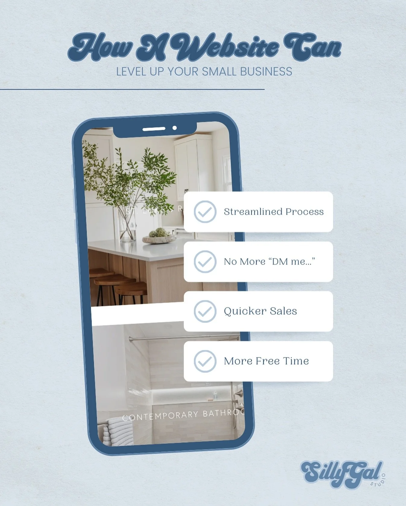 Here are just 4 reasons a website can level up your small business:

-Streamlined Process: Your website keeps everything simple. Customers can see what you offer, how to place an order, or get in touch without all the hassle.

-No More &ldquo;DM me&r