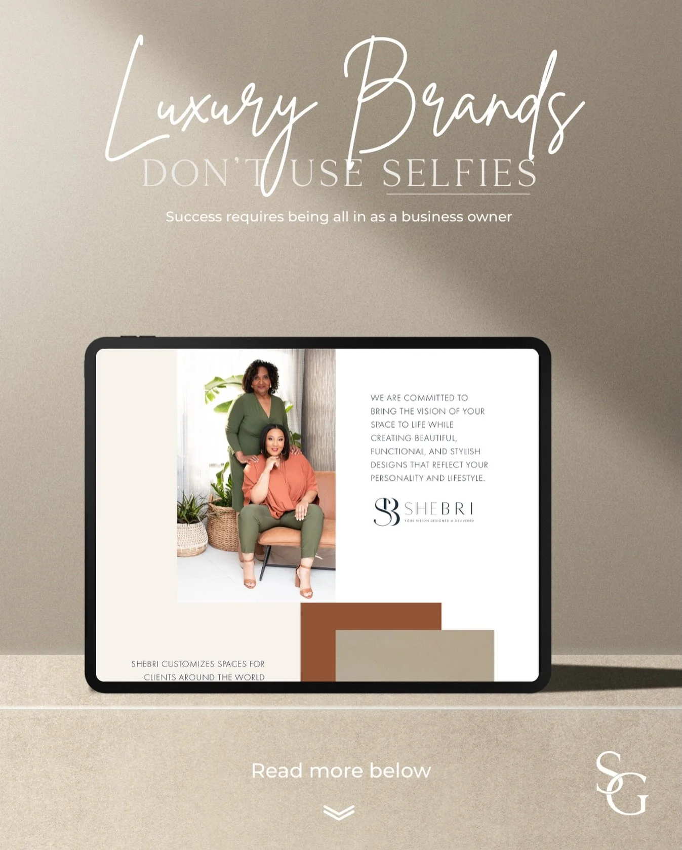 Your brand deserves more than selfies and blurry photos. Professional brand photography gives your business a polished, high-end look that demands attention and builds trust.

Luxury brands? They wouldn&rsquo;t touch a selfie. They show up consistent
