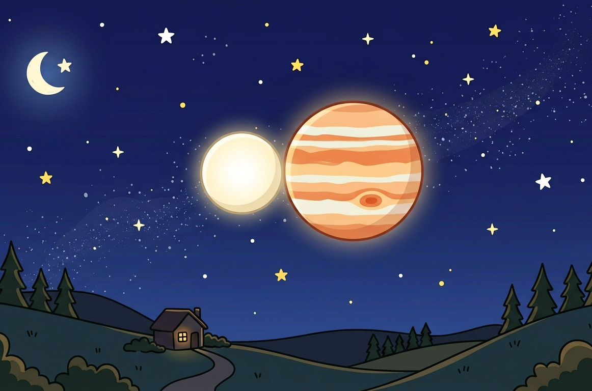 Venus and Jupiter Conjunction