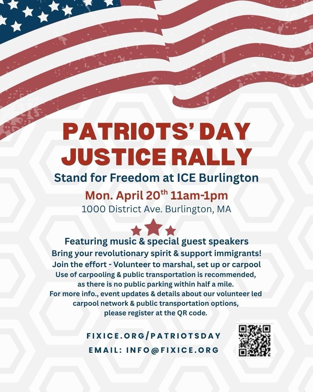 Patriots’ Day Justice Rally