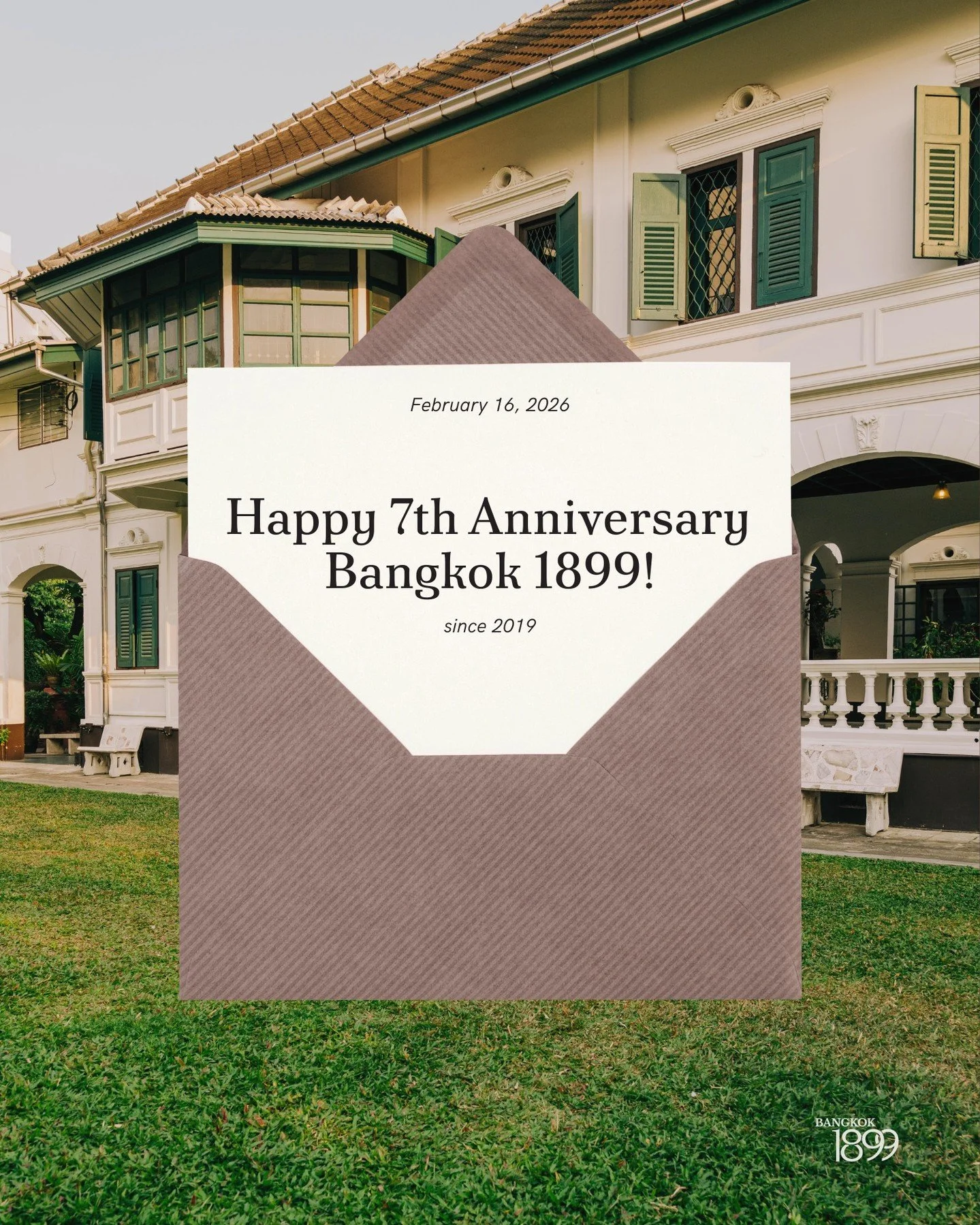 Lucky 7! ✨ The day before the Lunar New Year is also a special day for us. This year marks 7 years since Bangkok 1899 opened its doors as a cultural &amp; civic hub.

They say every 7 years the body renews itself, shedding old cells and stepping into