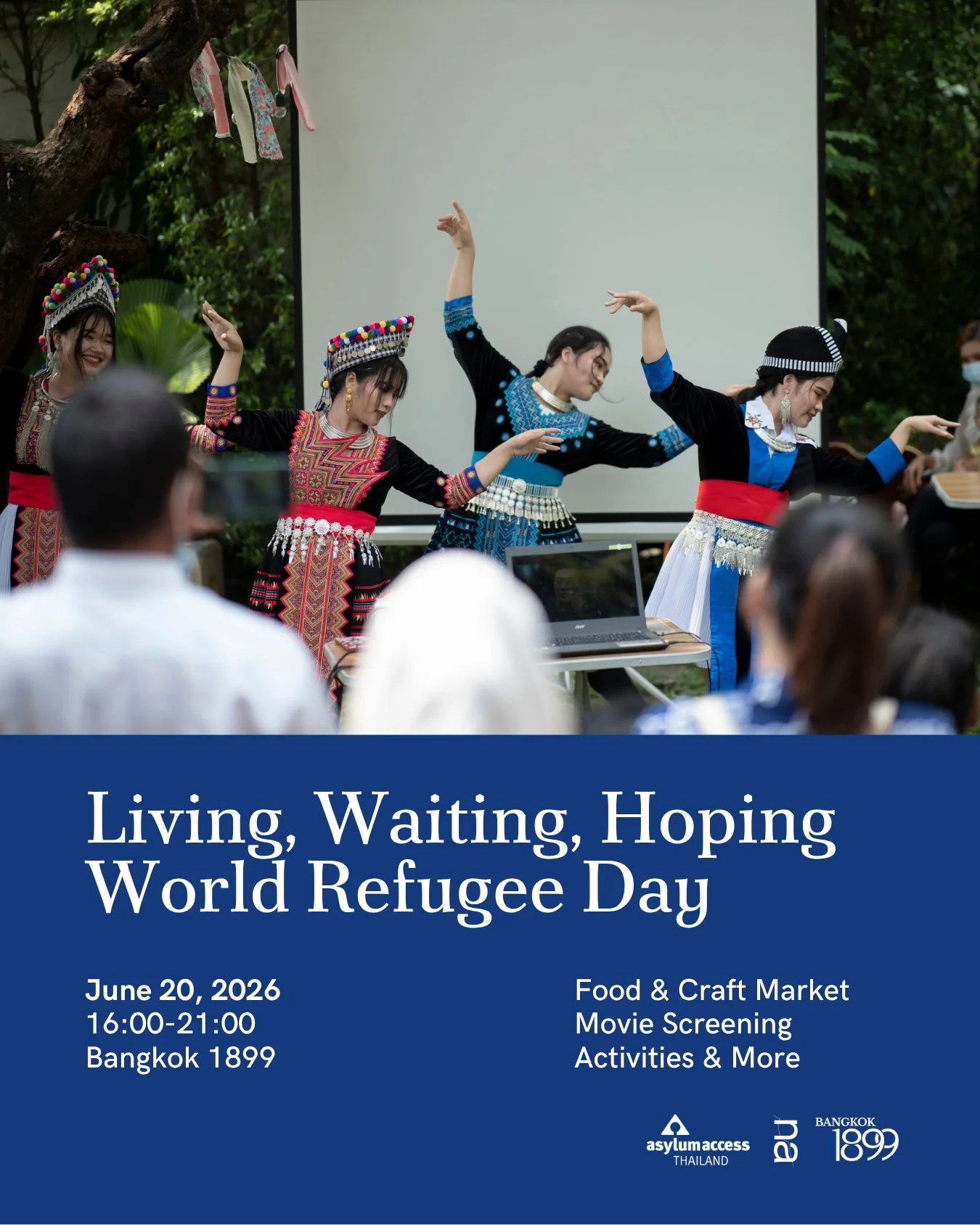 Living, Waiting, Hoping
Refugees Among Us: Stories, Challenges and Hope in Thailand

Na Projects invites you to join a special event to honor World Refugee Day on June 20 at Bangkok 1899 for an evening that brings refugee communities and Bangkok toge
